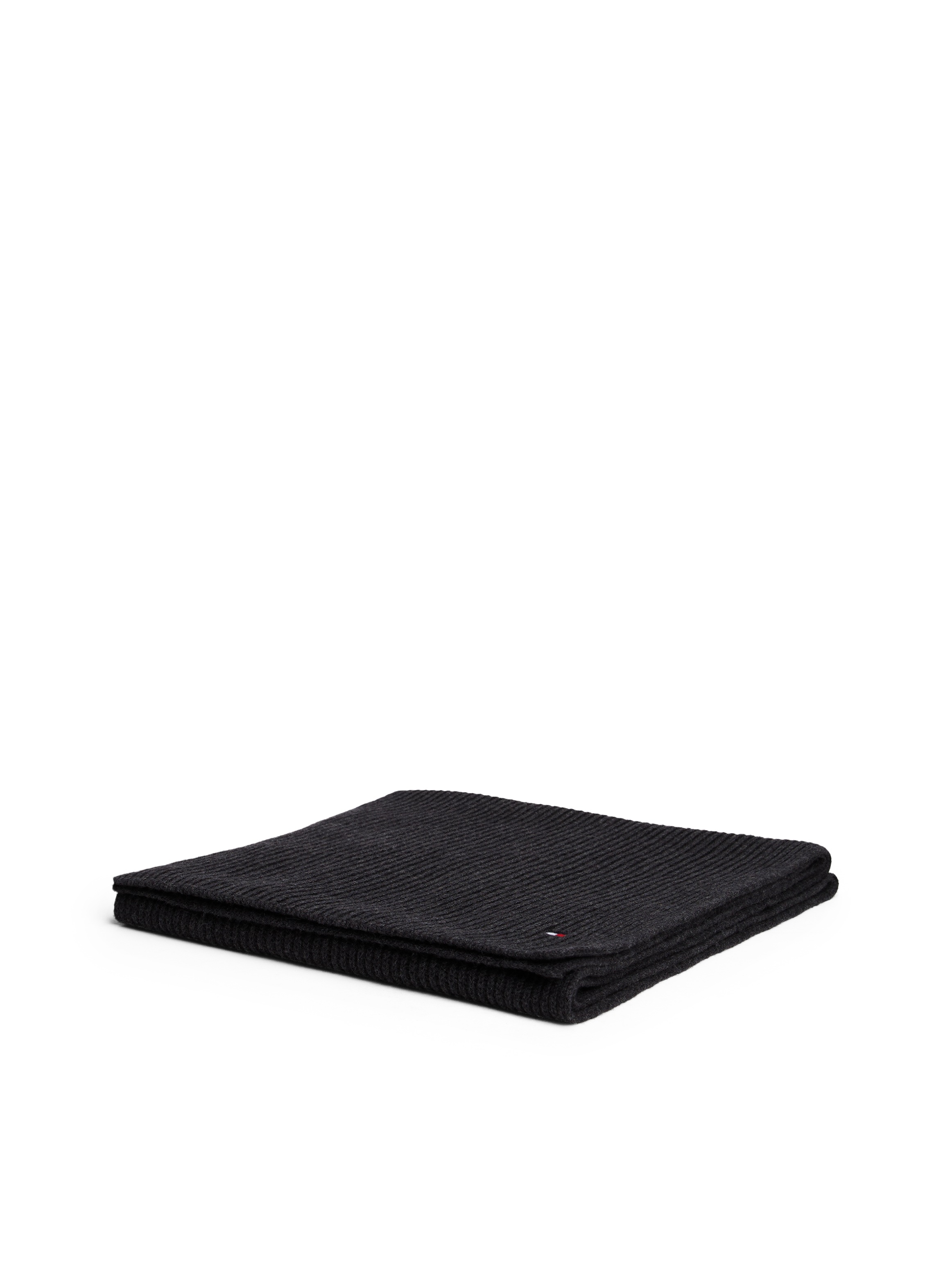 Tommy Hilfiger Strickschal »TH FLAG PIMA COTTON CASH SCARF«, mit Logostickerei