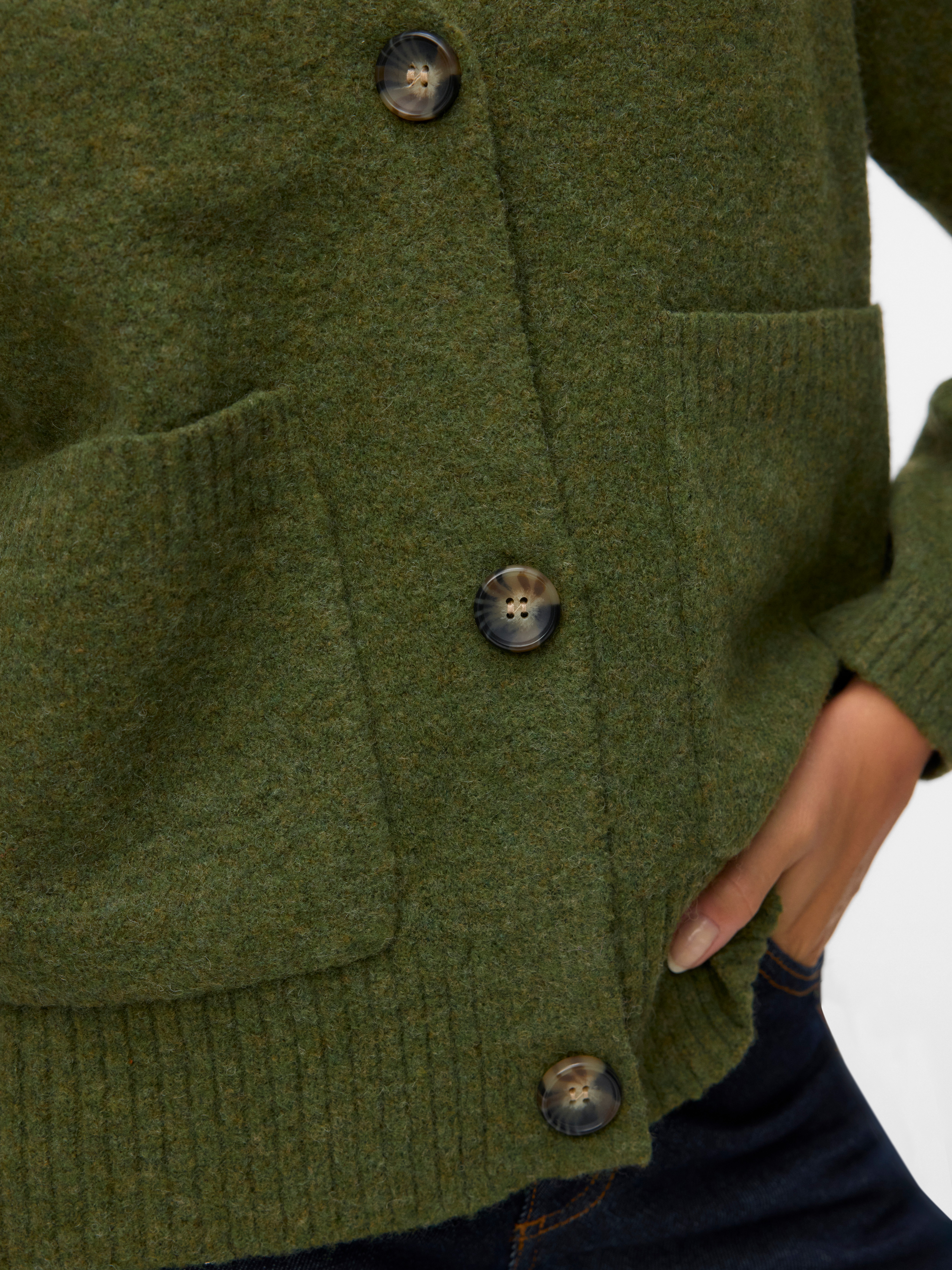 Thumbnail - Vero Moda Strickjacke "VMBOOM LS V-NECK BUTTON CARDIGAN GA NOOS"