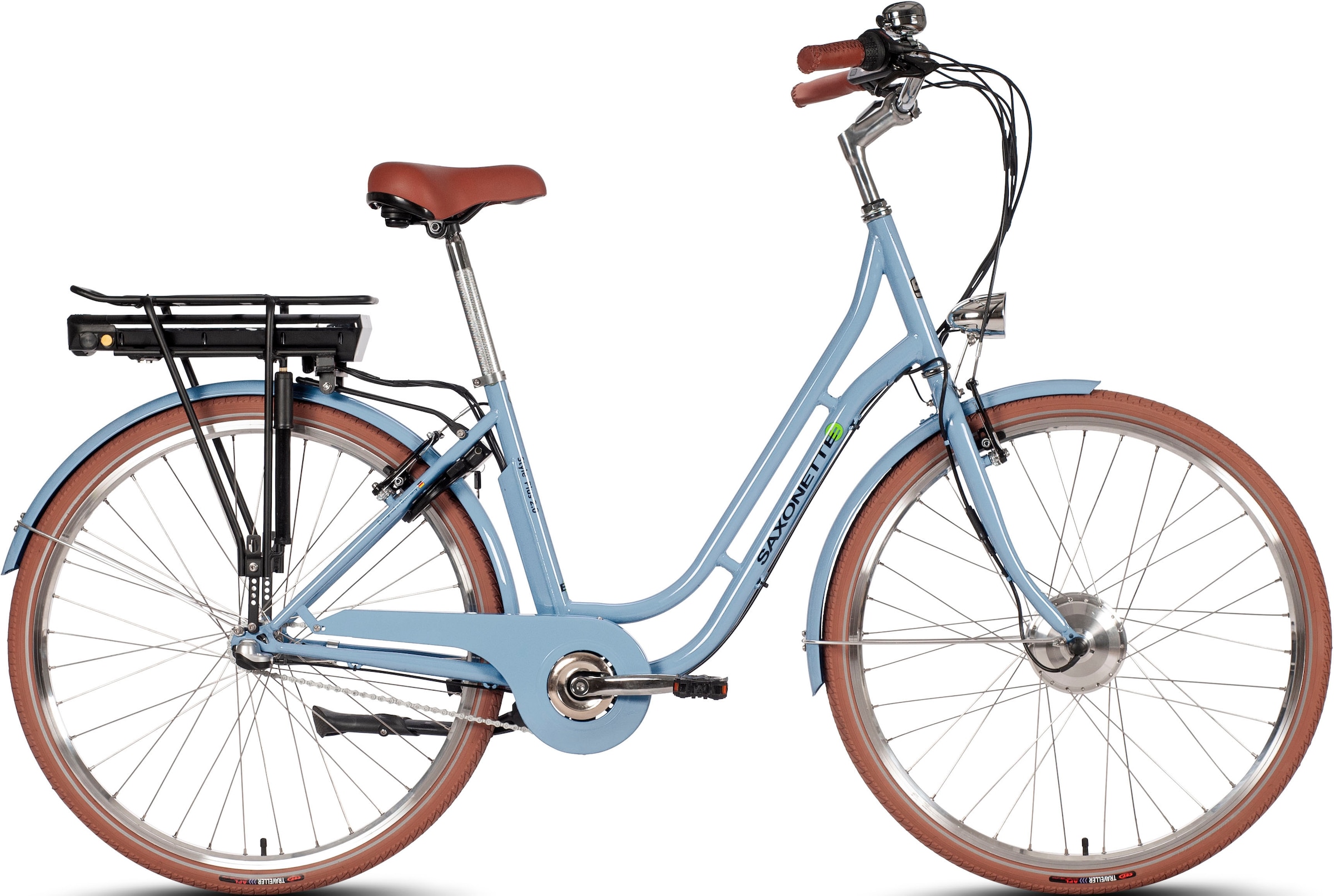 SAXONETTE E-Bike "Saxonette Style Plus 2.0", 3 Gang, Frontmotor 250 W, (mit Akku-Ladegerät), Pedelec, Elektrofahrrad für