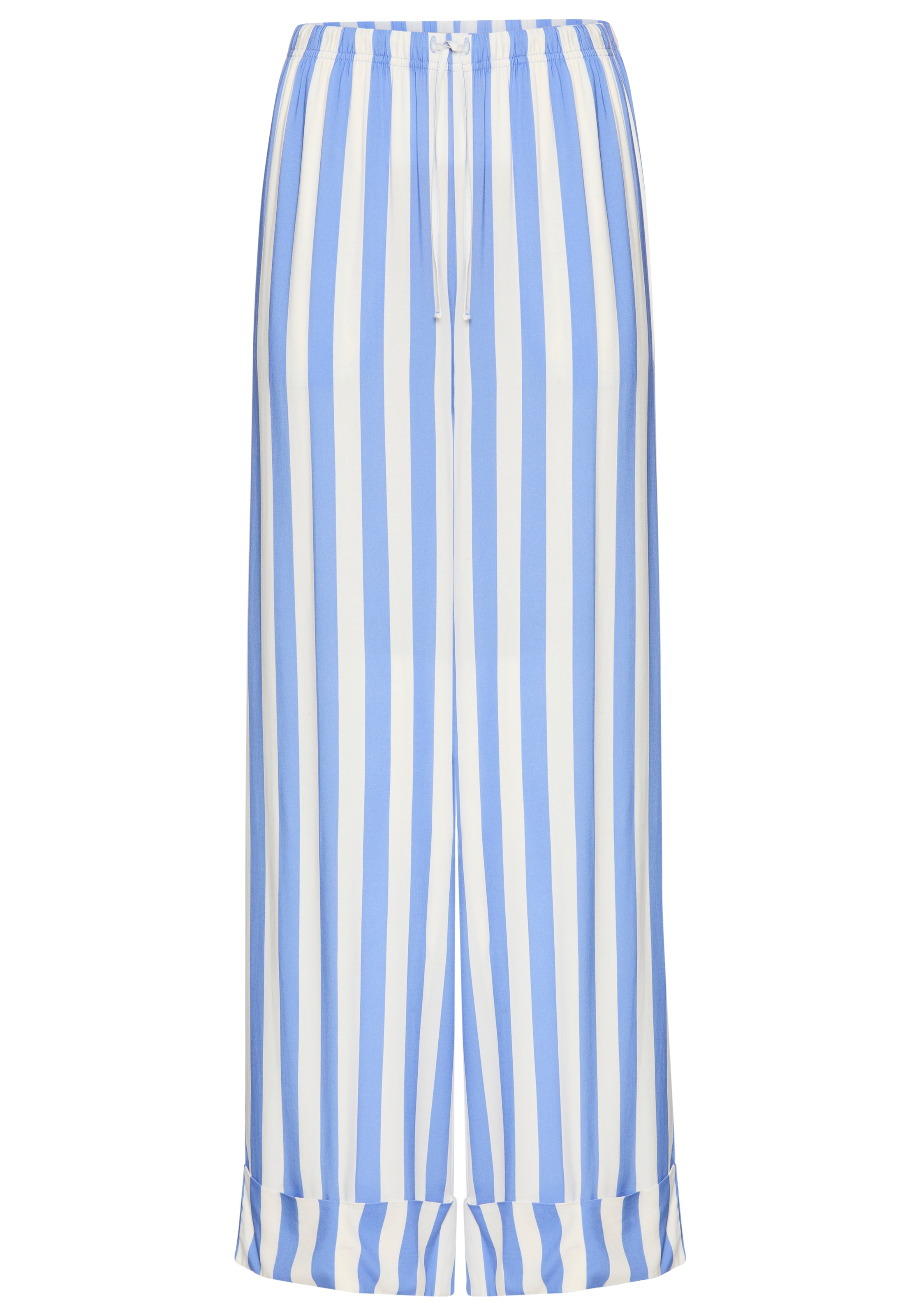 s.Oliver Pyjamahose, Breiter Aufschlag am Saum günstig online kaufen