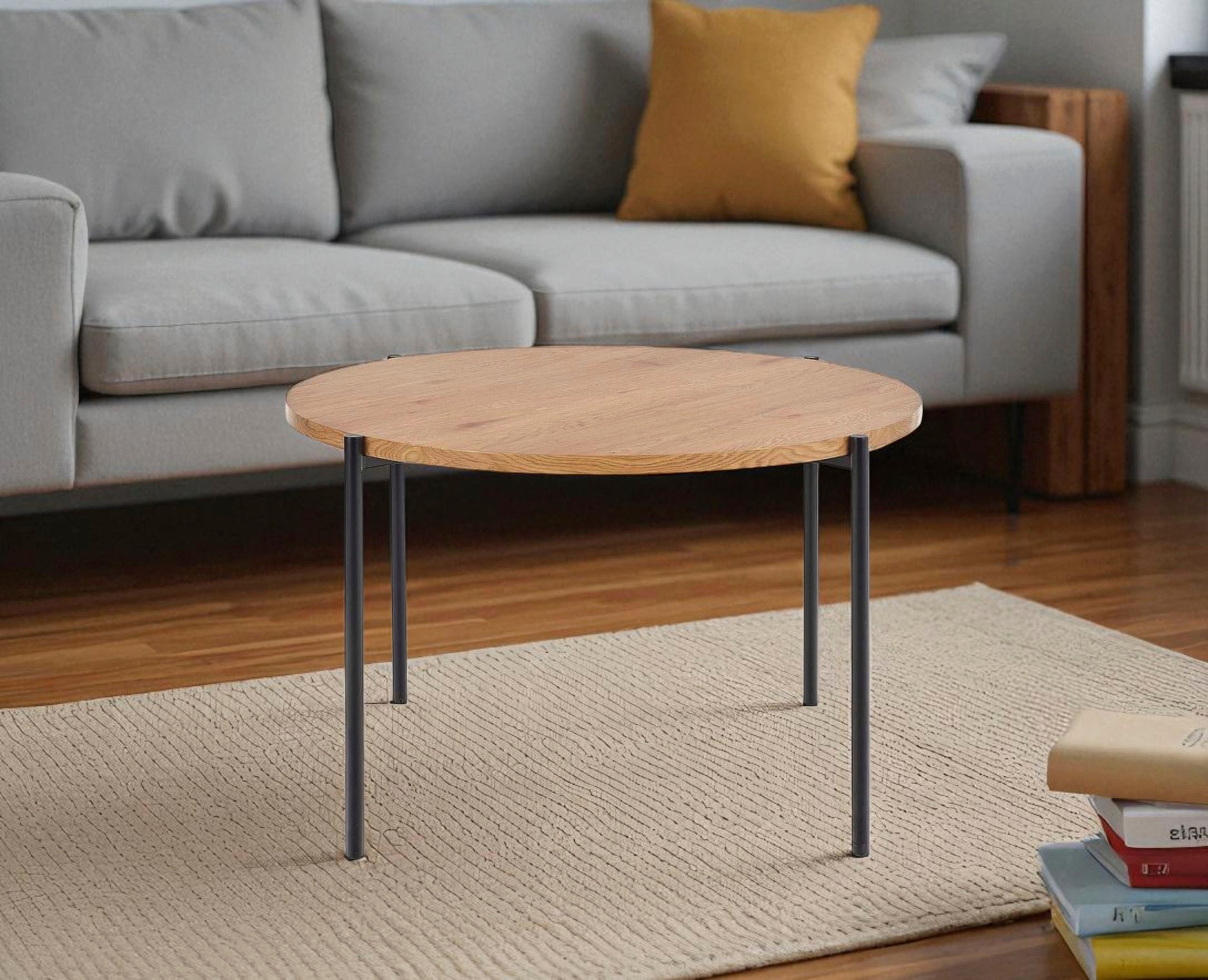 andas Couchtisch "Vantaa" B/T/H: 60/60/45 cm, Esstisch, Tischplatte aus Eic günstig online kaufen