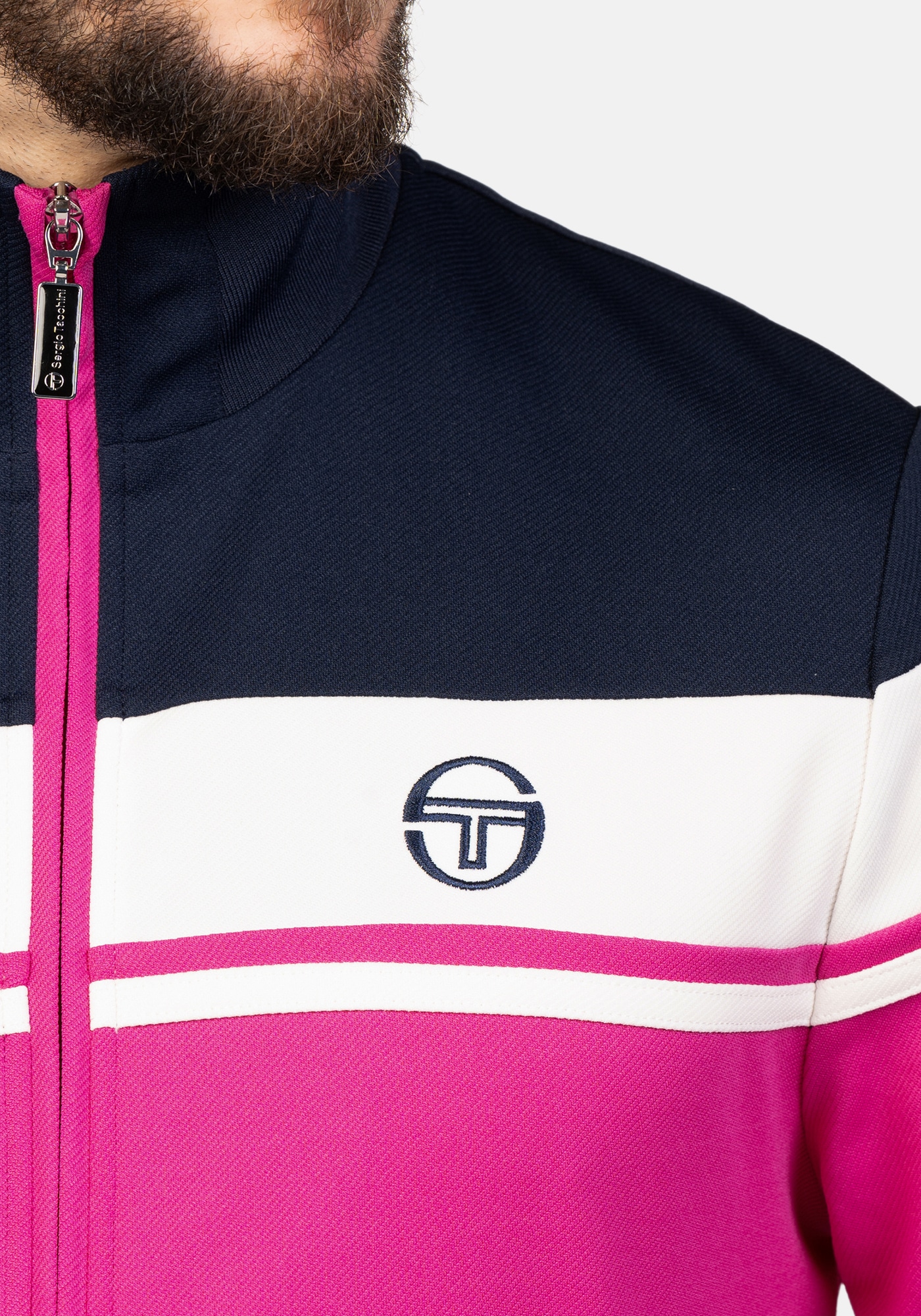 Sergio Tacchini Trainingsjacke »DAMARINDO TRACK TOP Herren«, ohne Kapuze, Trainingsjacke Herren, leichte Jacke, Retro, Sportjacke, Outdoor, Sale