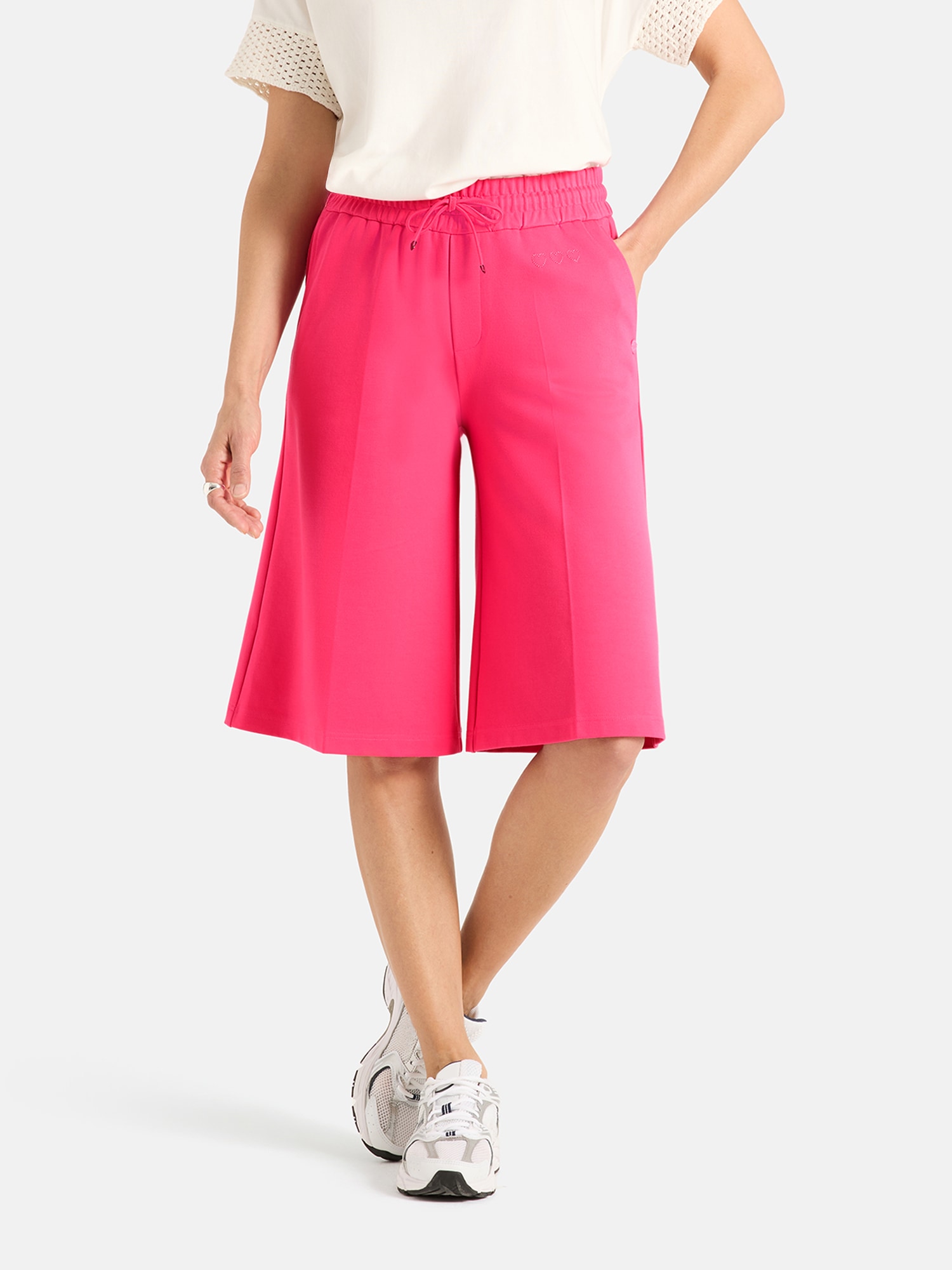 Lieblingsstück Bermudas "LS-88" im Viskose-Mix, weites Bein günstig online kaufen