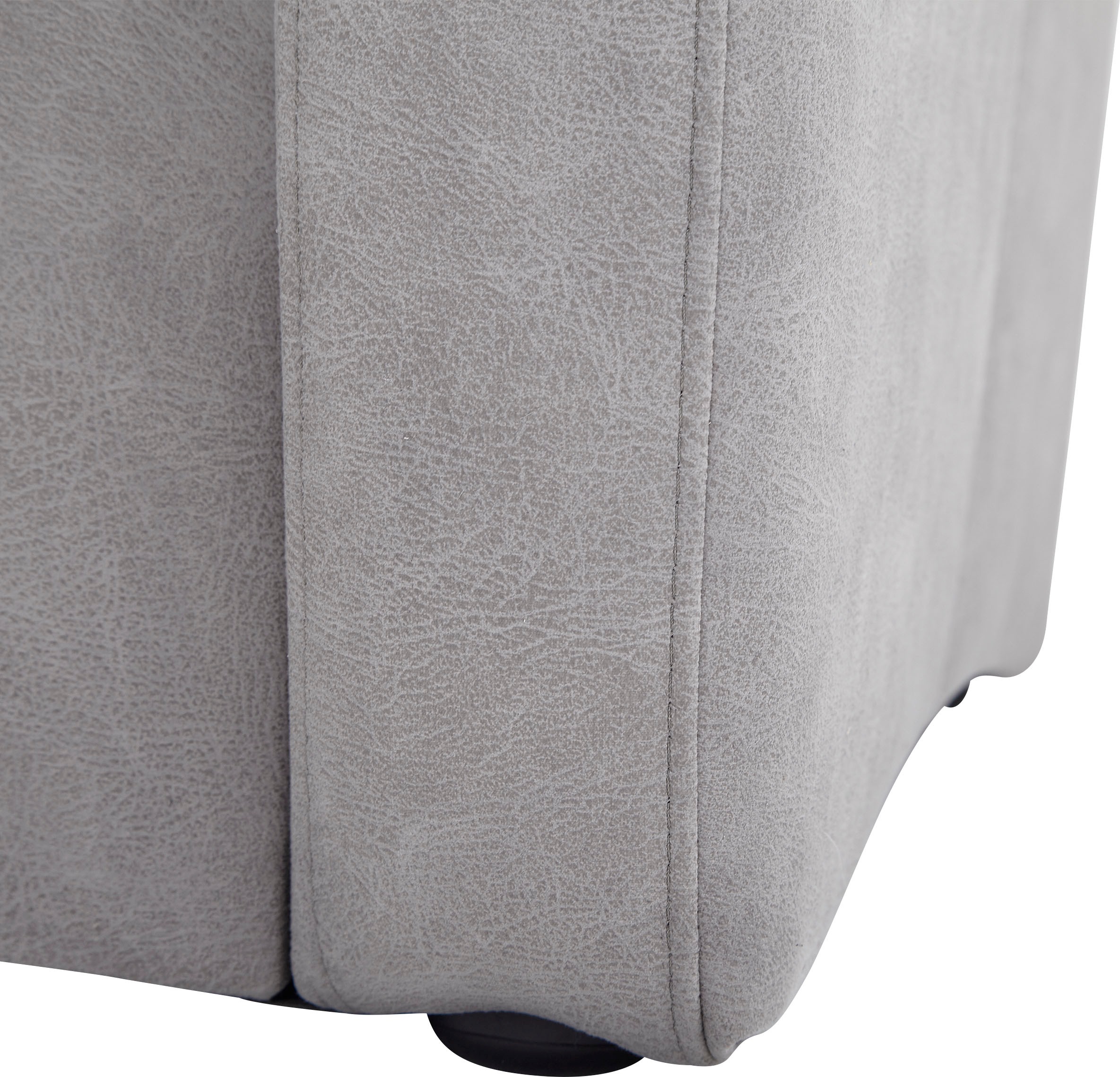 VILLA BECK Ecksofa »Varese L-Form«, (2 St.), Kopfteilverstellung, wahlweise mit Sitzvorzug, in Sitzhöhe 46 cm