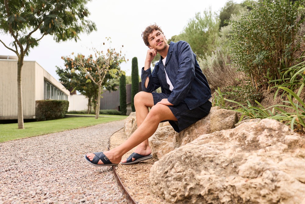 Rieker Pantolette  Sommerschuh, Strandschuh, Schlappen, Hausschuh mit Label