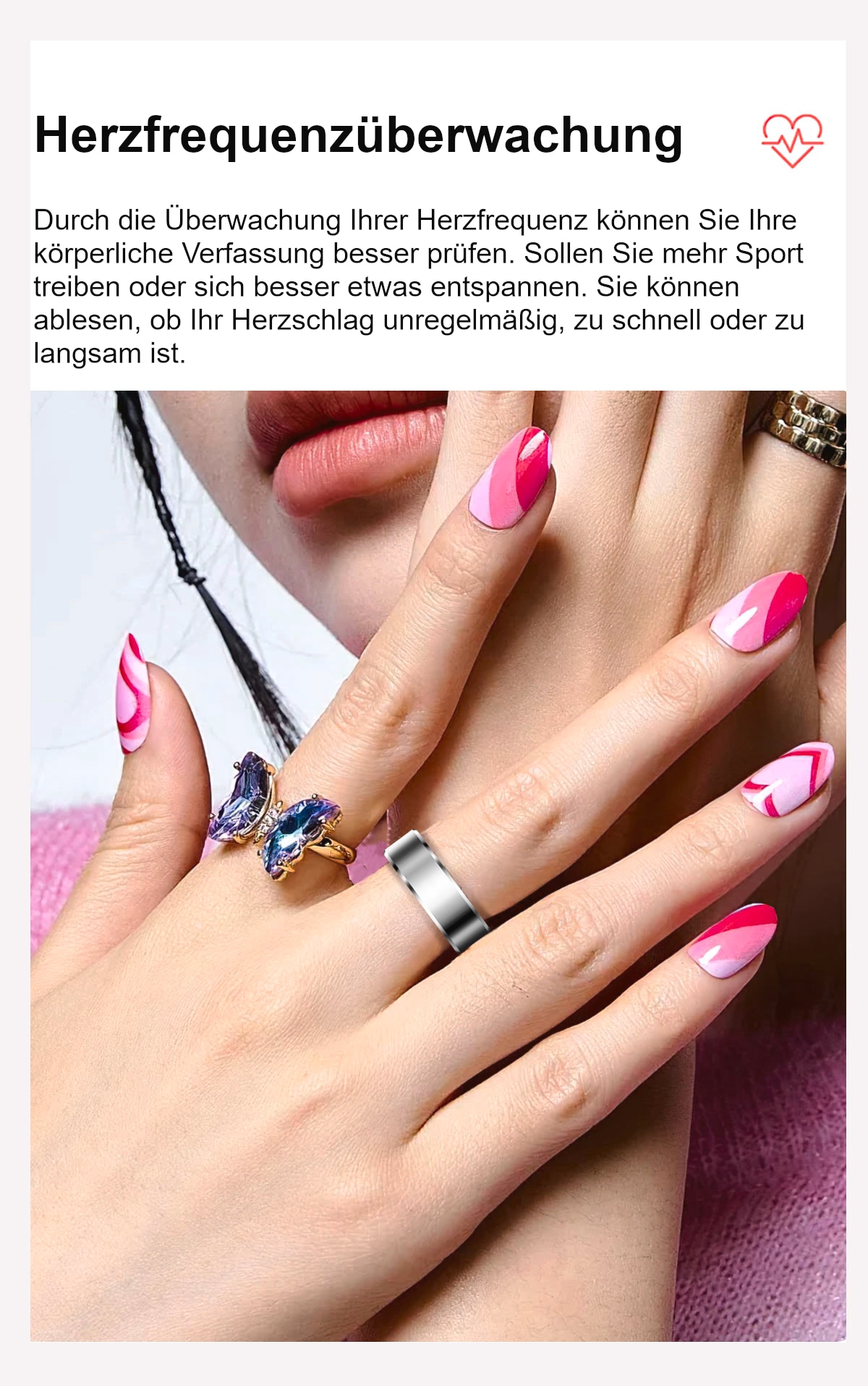 felixx Activity Tracker »Smart Ring SR6-Schwarz-Größe 11 (64,6mm)«