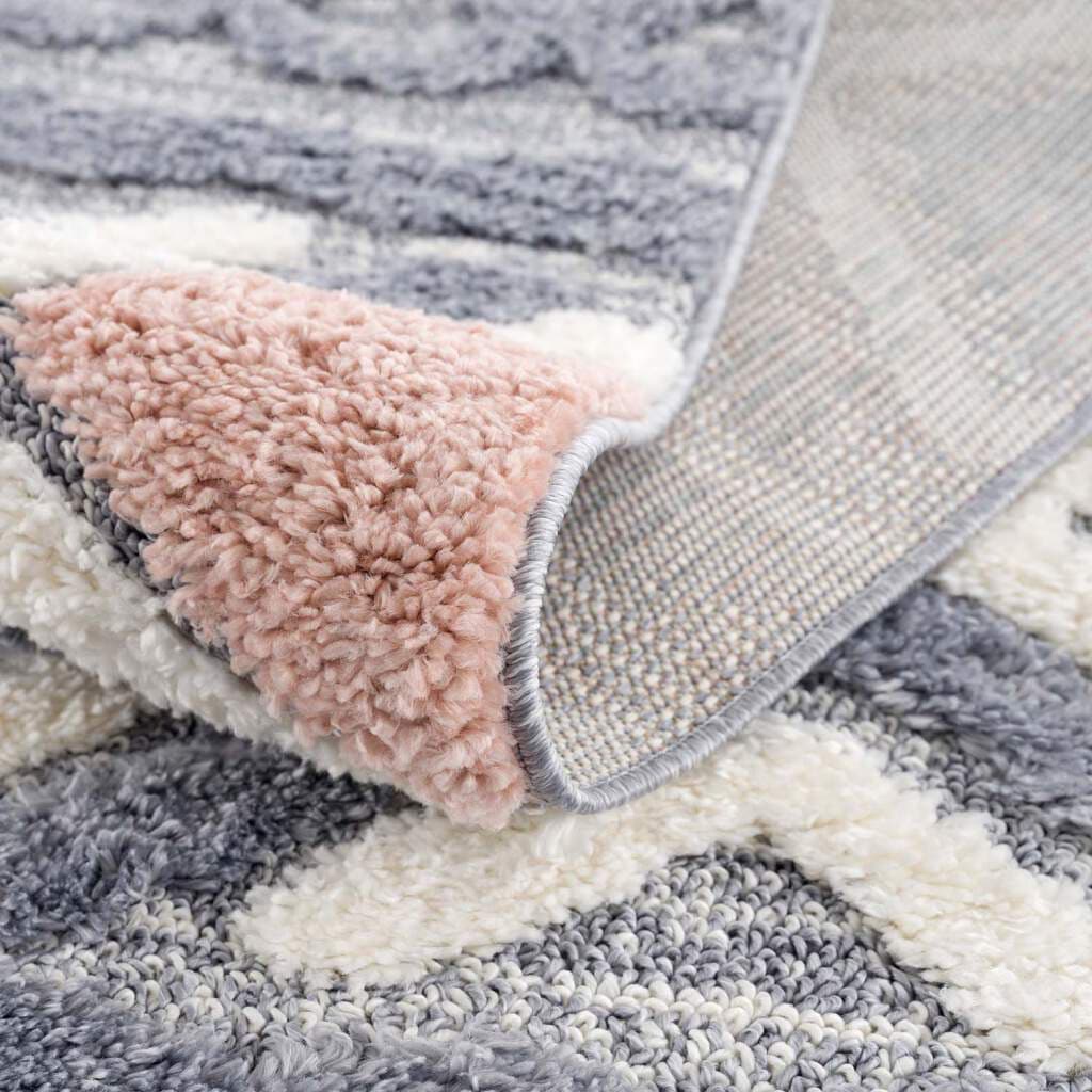 Carpet City Teppich »Focus 3382«, rund, Boho-Teppich, besonders weich, Hoch  Tief Struktur, Wohnzimmer | BAUR