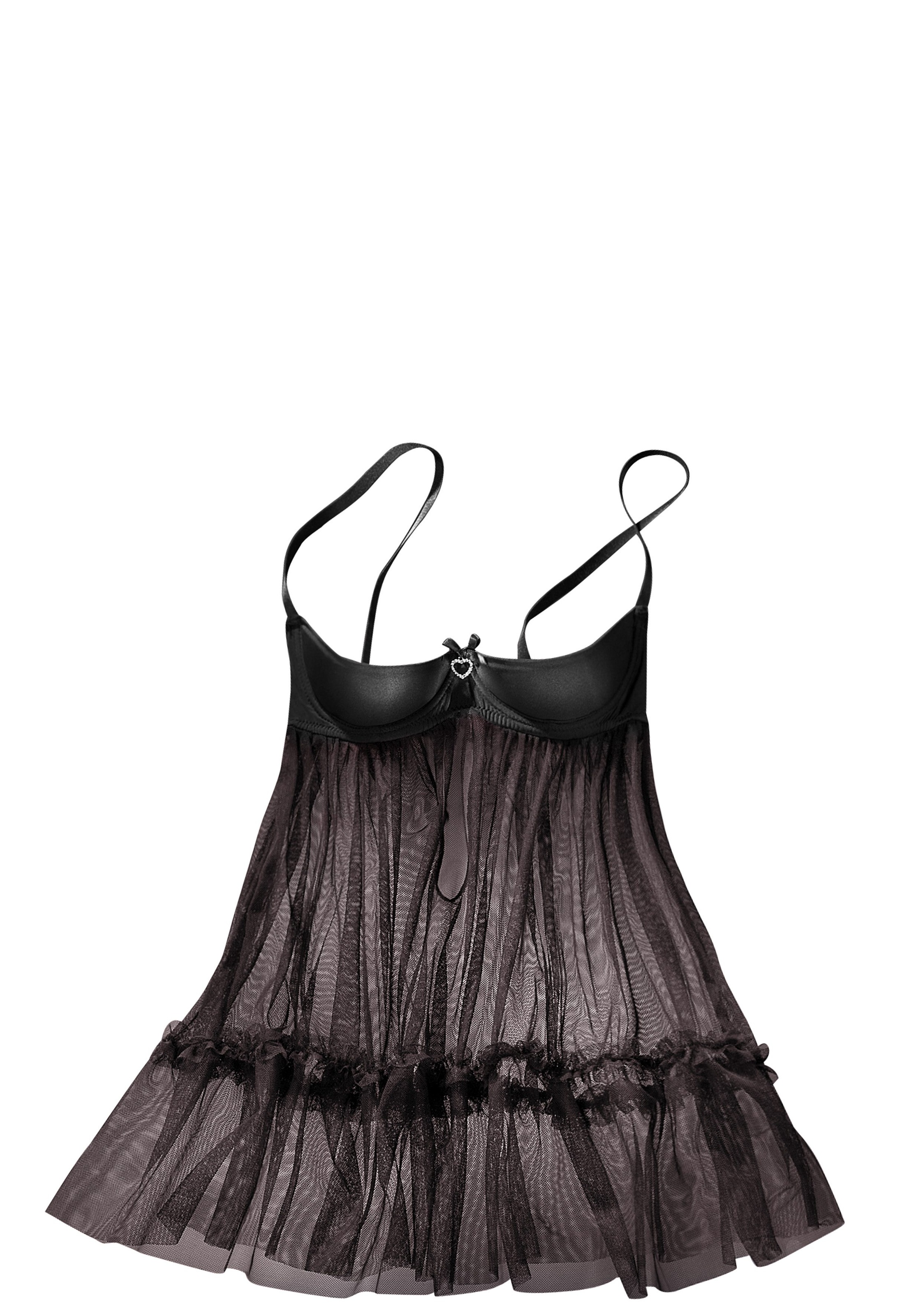 petite fleur gold Negligé mit Büstenhebe, aus zartem Tüll, sexy Dessous, Re günstig online kaufen