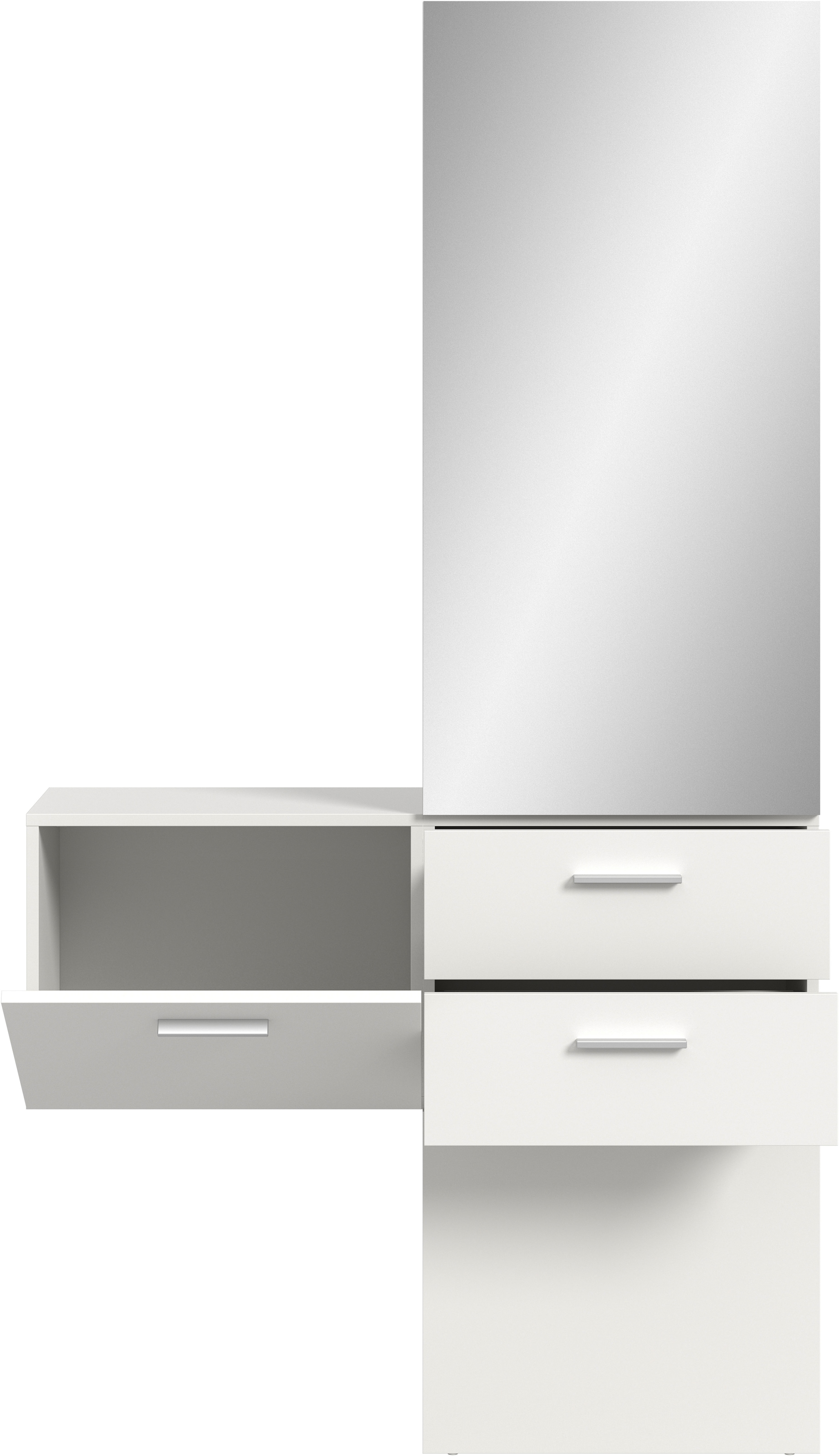 INOSIGN Garderoben-Set, (Set, 2 St.), Lumo, Garderobenset Breite: 104 cm, Spiegel, 2 Schubladen, Flur, Diele