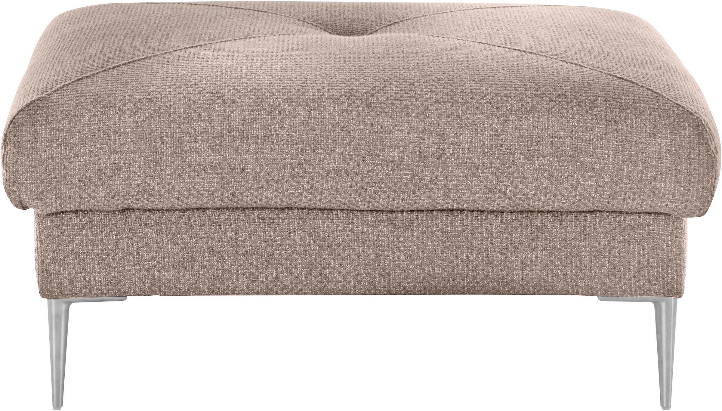 Thumbnail - TRENDMANUFAKTUR Hocker "Chilltime, elegant und bequem durch Komfortsitzhöhe 46cm, hoher Fuß", mit eleganter Kreuznaht au...