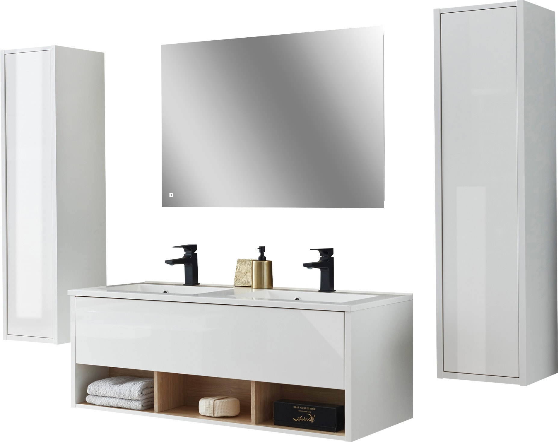 Home affaire Badmöbel-Set "Studio Line, Bad im modernen Design, 4-teiliges günstig online kaufen