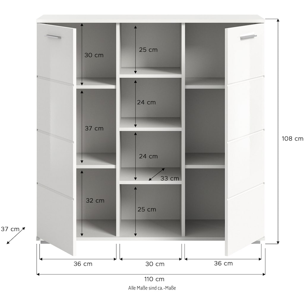 INOSIGN Highboard »Valge«