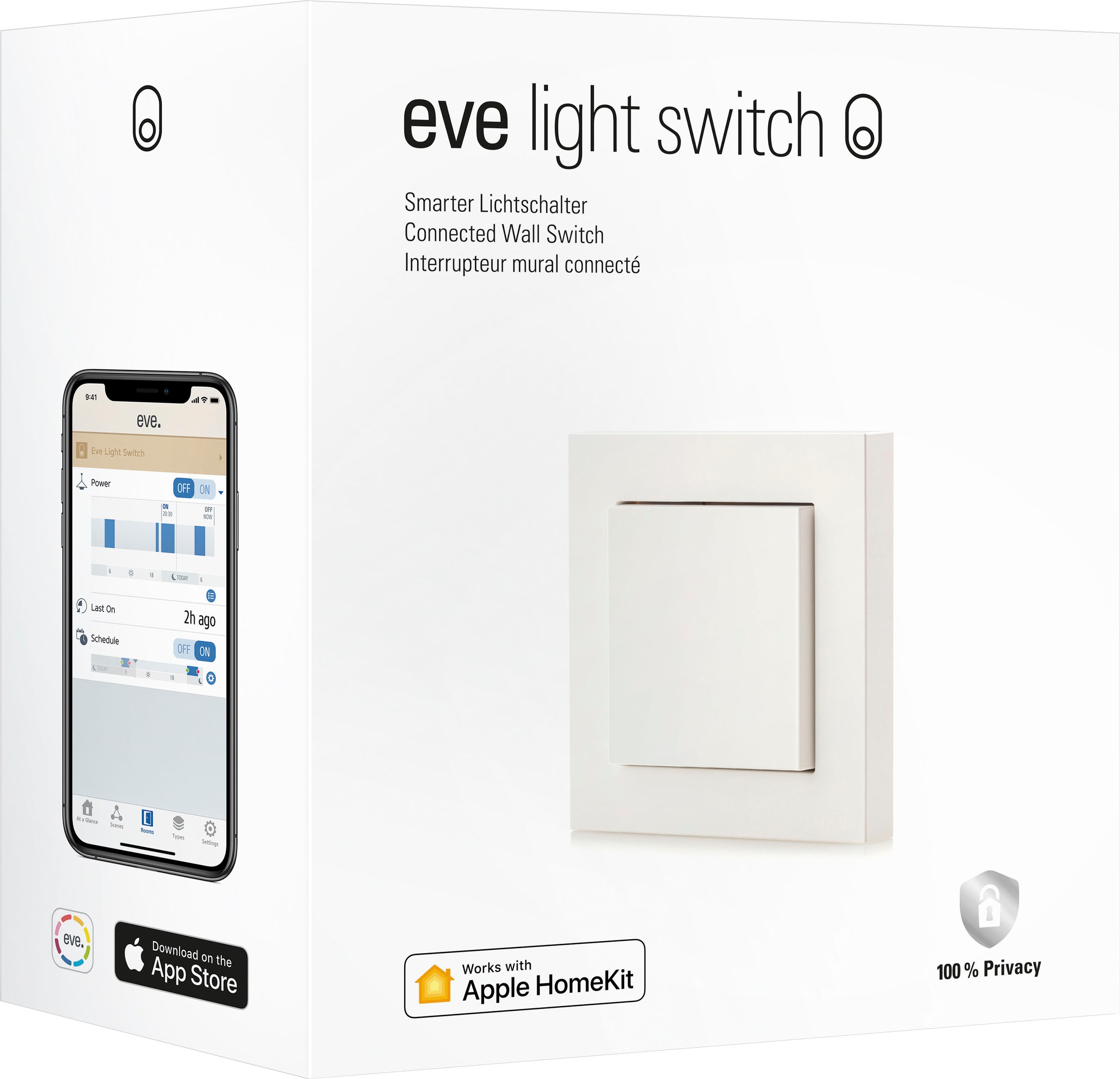 EVE Schalter »Light Switch (HomeKit) 2er Pack«, (Packung, 2 St.)