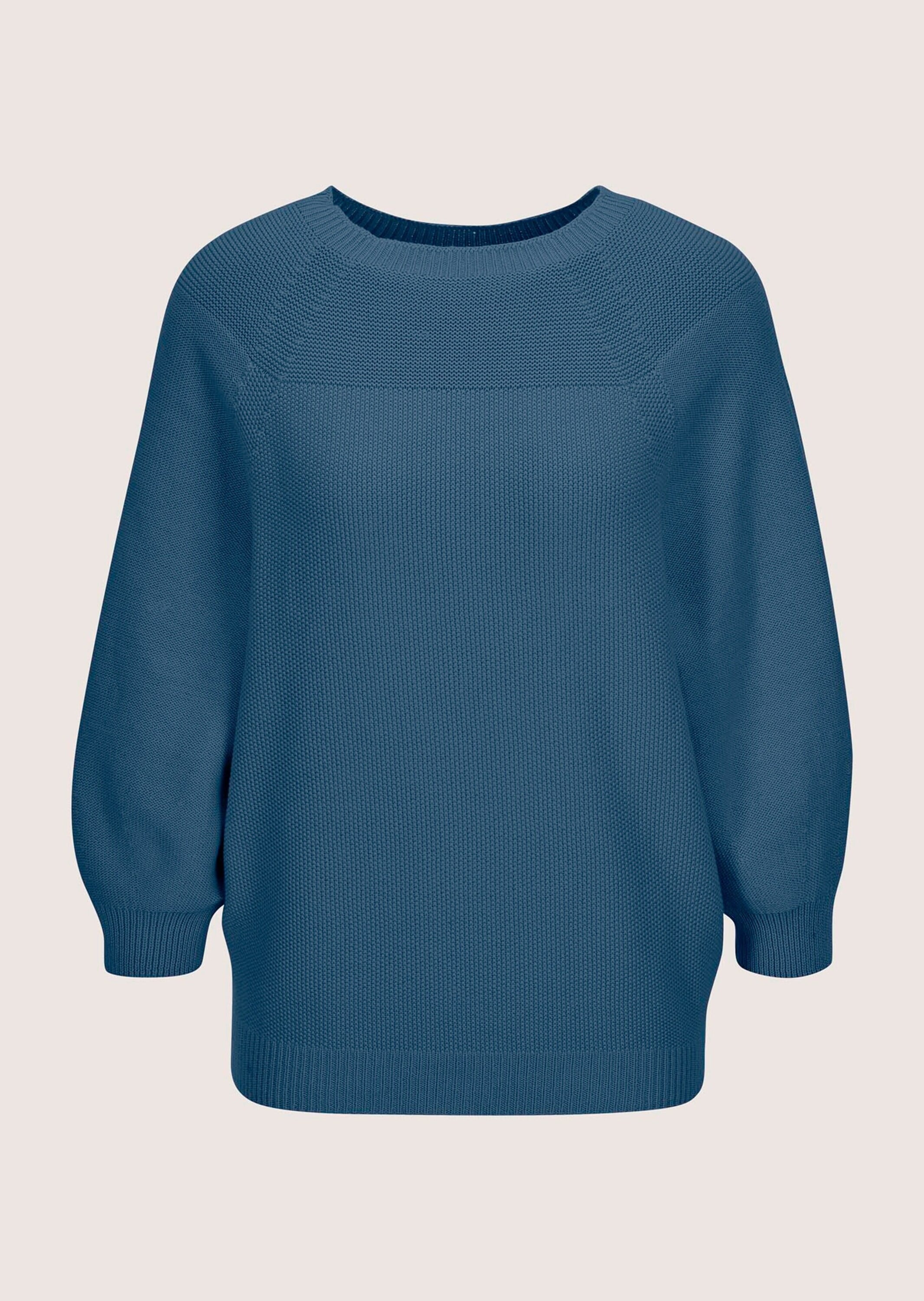 MADELEINE Longpullover "Strickpullover Zeitloser Baumwollpullover mit Perlf günstig online kaufen