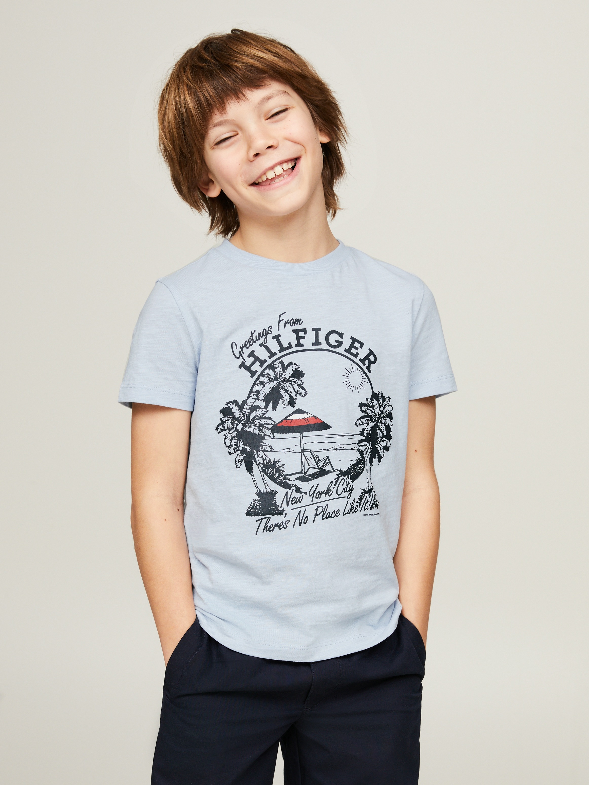 Tommy Hilfiger T-Shirt »GREETINGS FROM TEE S/S«, Baby bis 2 Jahre