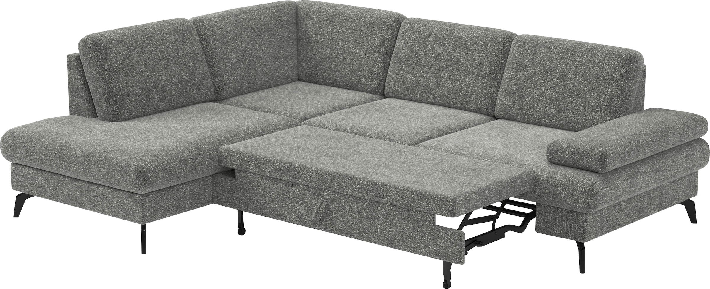 sit&more Ecksofa »Morris L-Form, inkl. Sitztiefenverstellung«, wahlweise mit Armteilverstellung, Bettfunktion & Bettkasten
