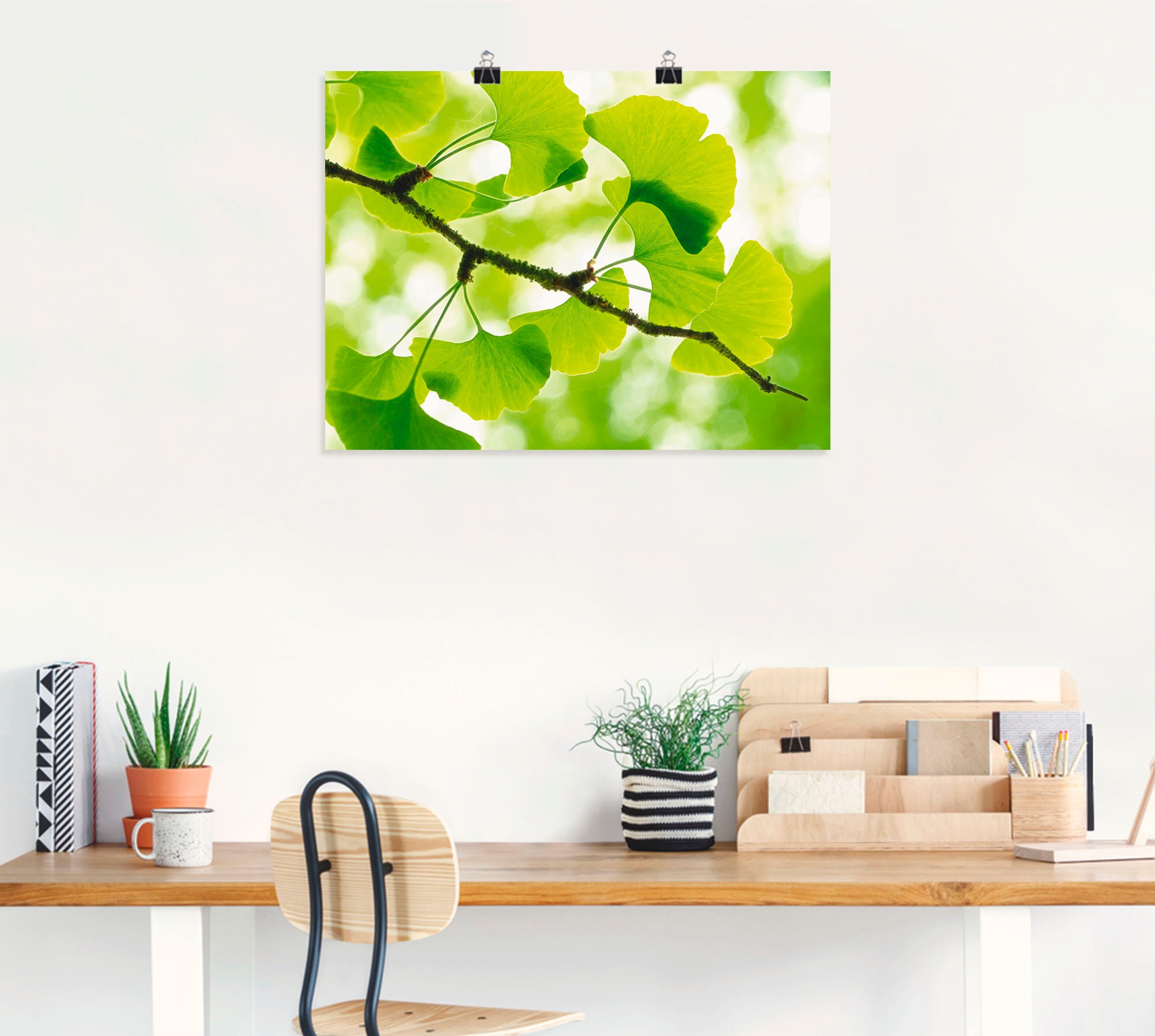 Artland Wandbild »Ginkgo«, Blätter, (1 St.), als Leinwandbild, Poster in verschied. Größen