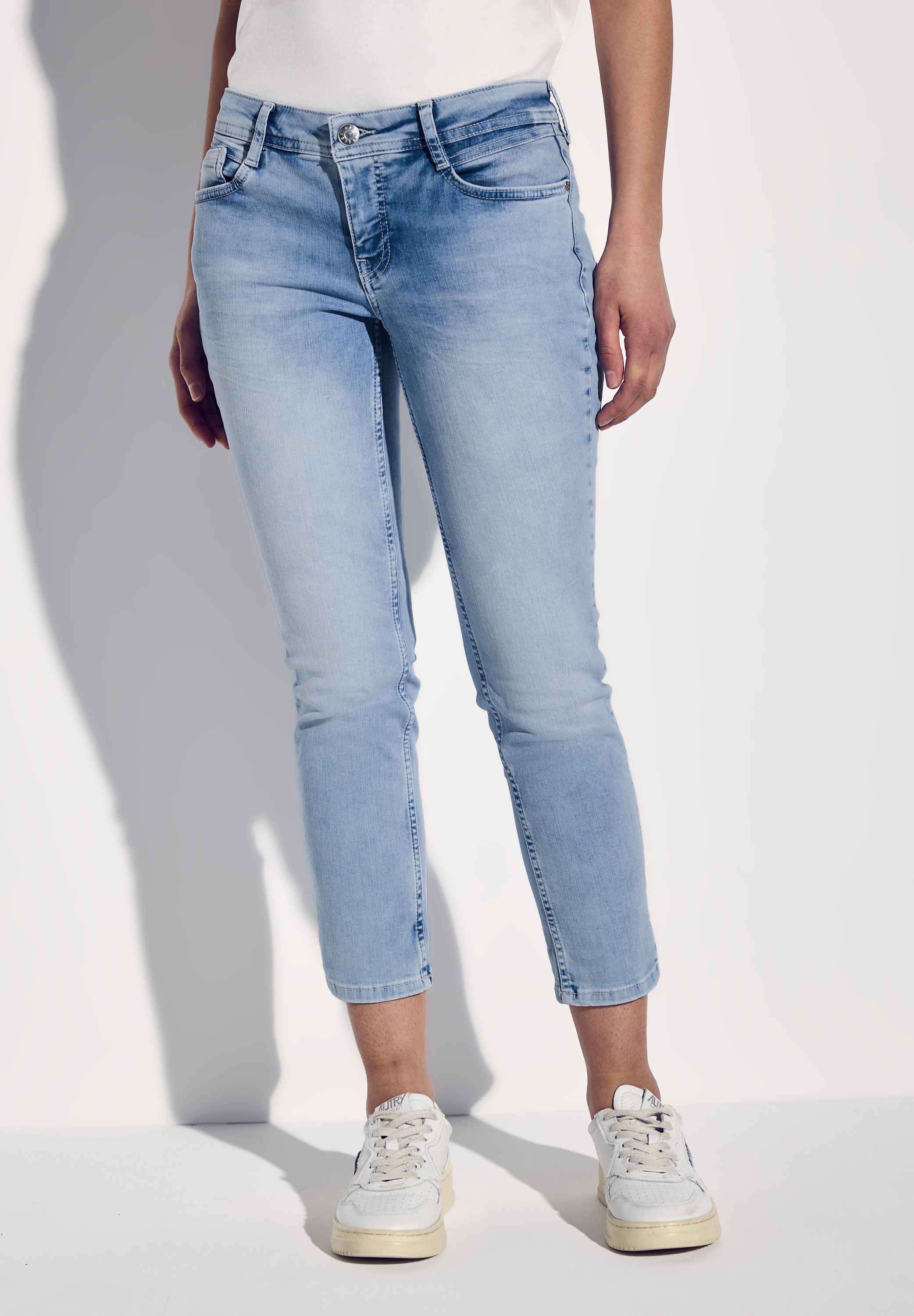 STREET ONE Slim-fit-Jeans, aus Baumwolle mit Stretchanteil