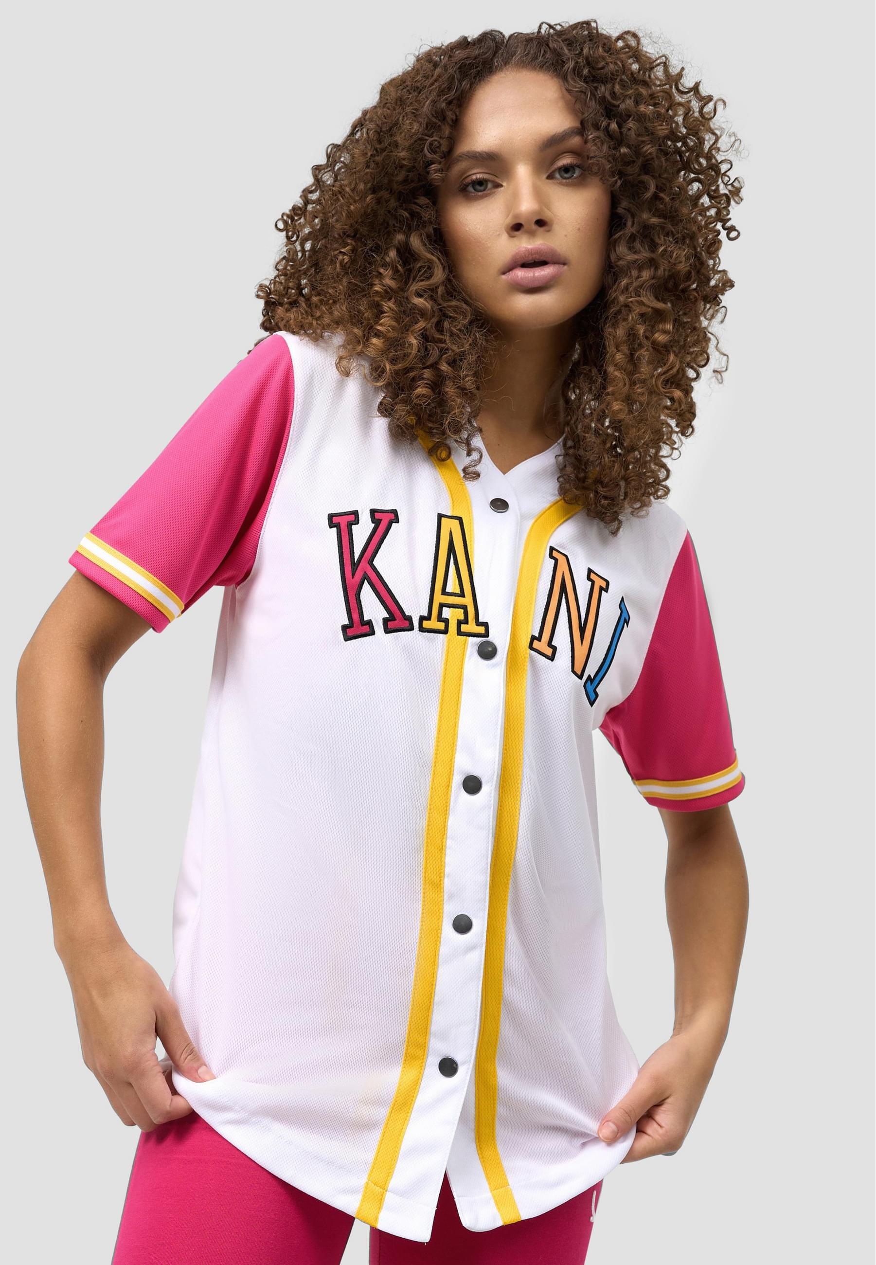 Thumbnail - Karl Kani T-Shirt "Karl Kani Damen College Block Baseball Shirt" 1 Stk.