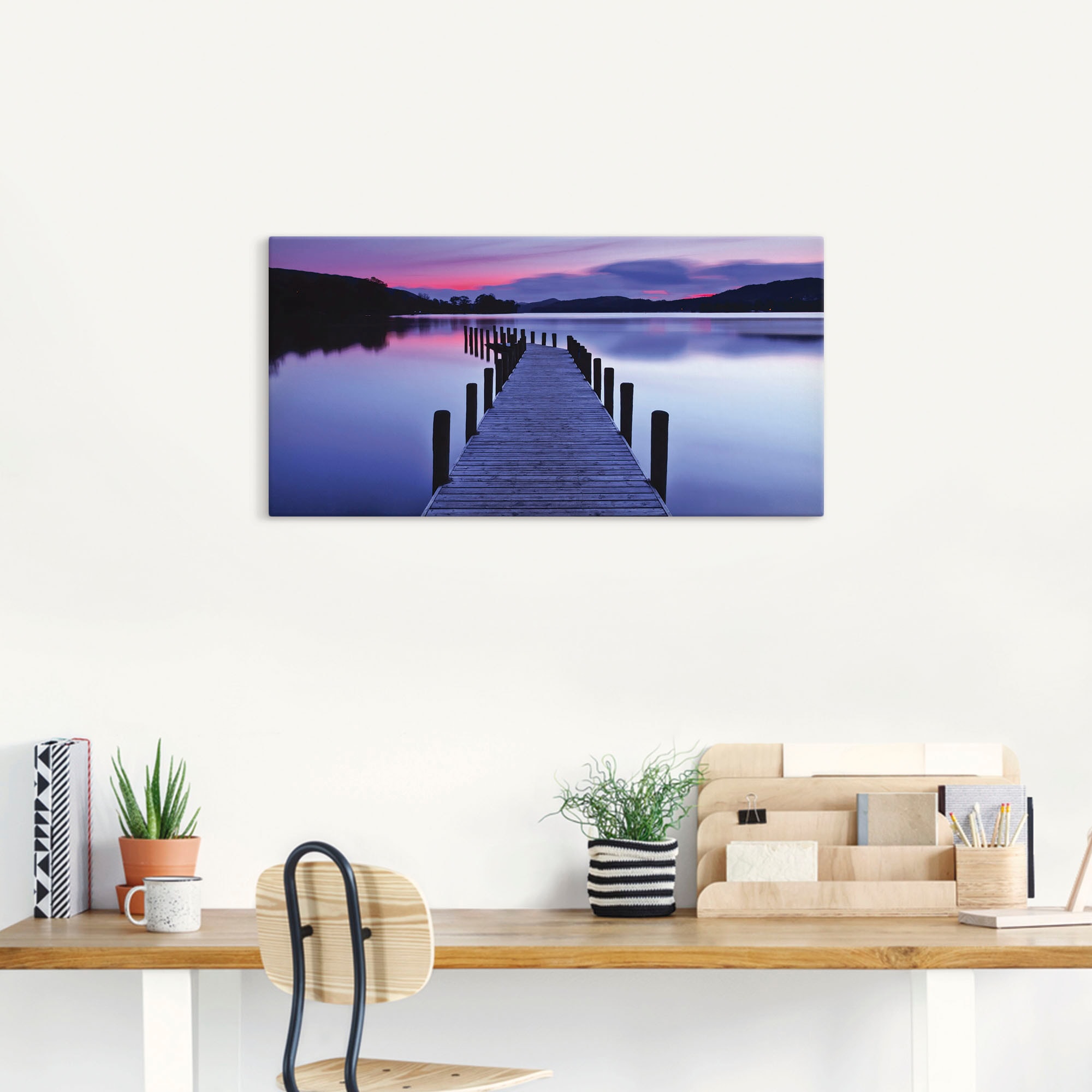 Artland Wandbild »Panorama Steg Coniston Water«, Seebilder, (1 St.), als  Alubild, Leinwandbild, Wandaufkleber oder Poster in versch. Größen  bestellen | BAUR
