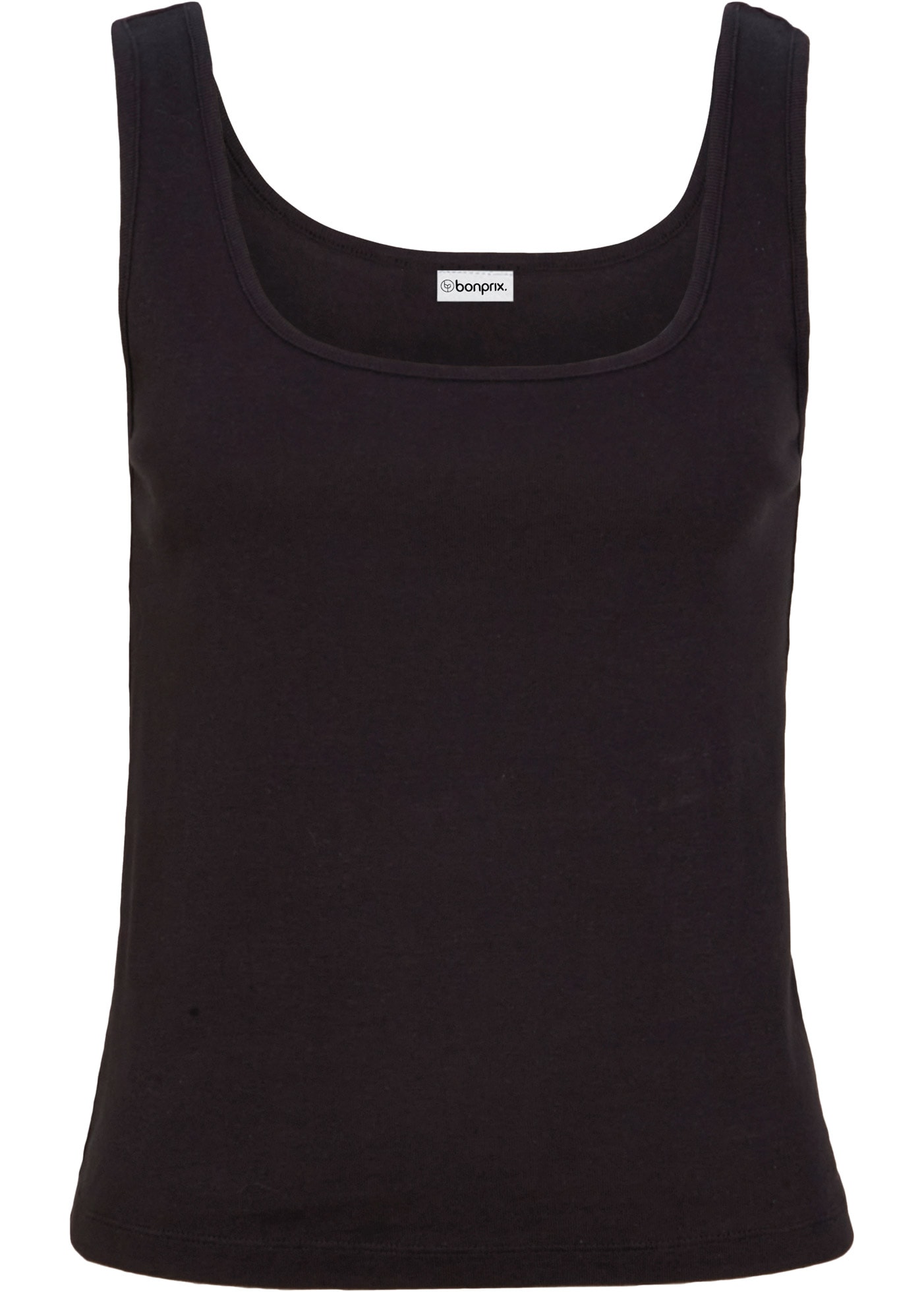 bonprix Tanktop mit normalen Trägern, mit dezentem Carré-Ausschnitt, eng anliegend