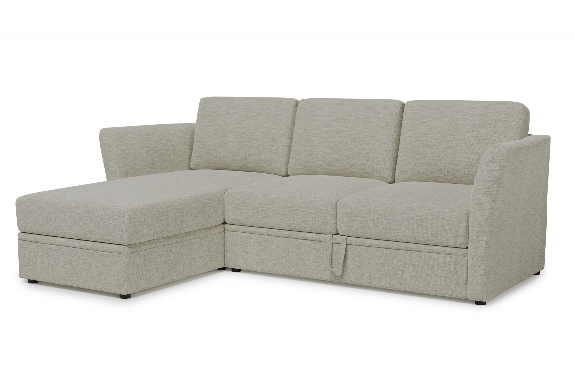 Home affaire Ecksofa »Lavars, L-Form, Schlafsofa«, mit Bettfunktion und Stauraum, in zwei verschiedenen Bezugsqualitäten