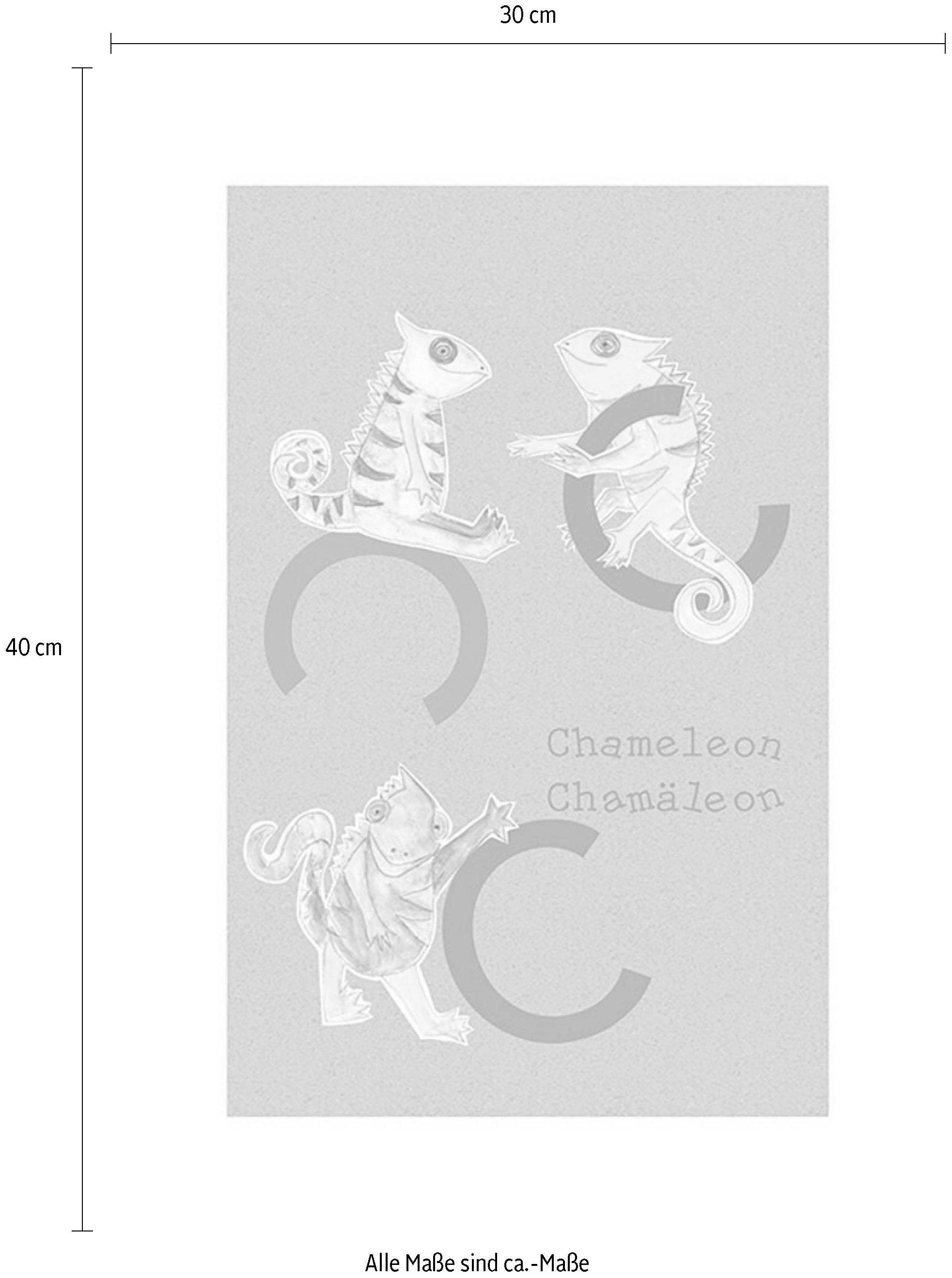 Komar Bild »ABC Animal C« Buchstaben 1 Stk. tlg. Wandbild zur Dekoration - ohne Rahmen