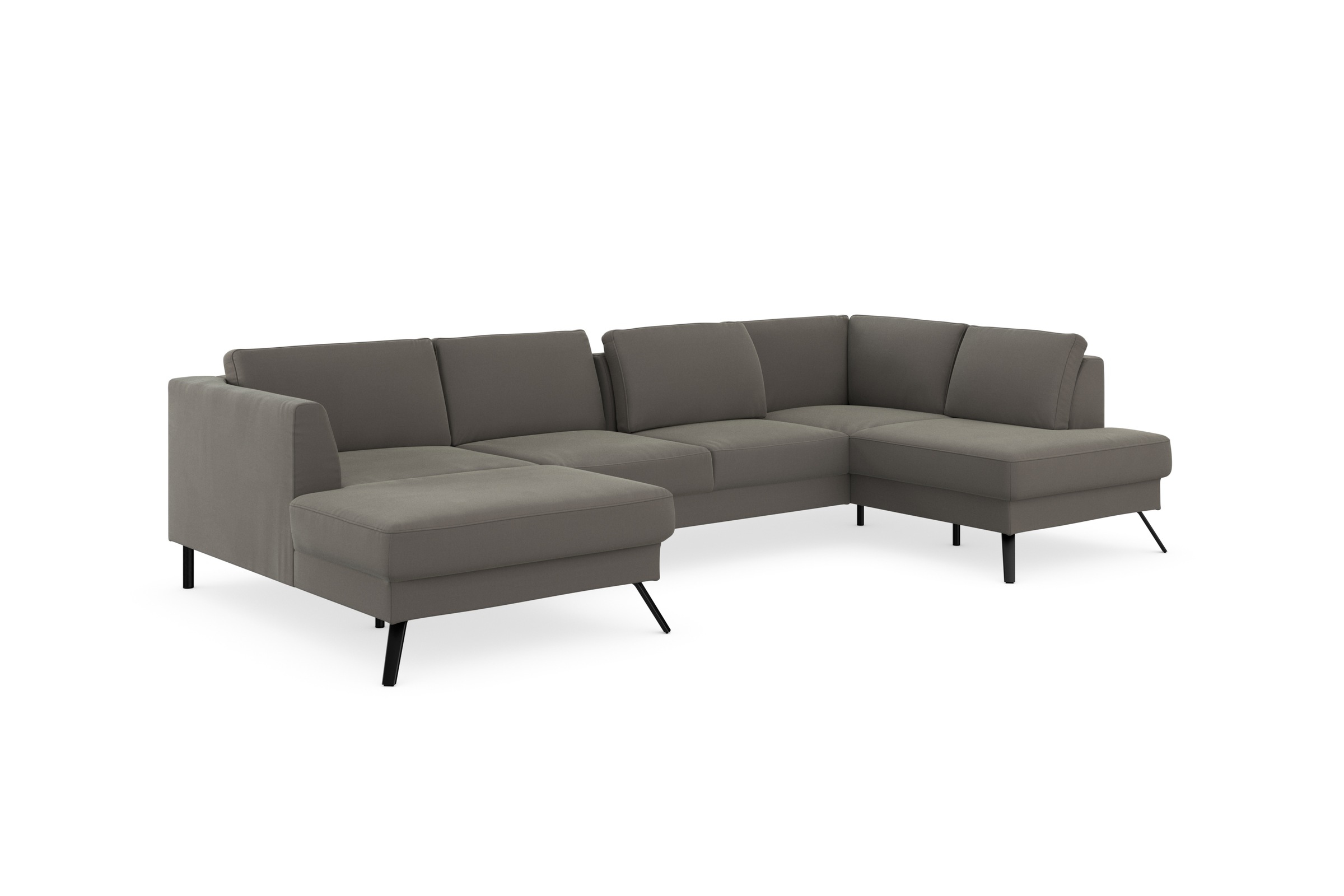 sit&more Wohnlandschaft »Lindholm U-Form«, mit Sitztiefenverstellung und Federkern