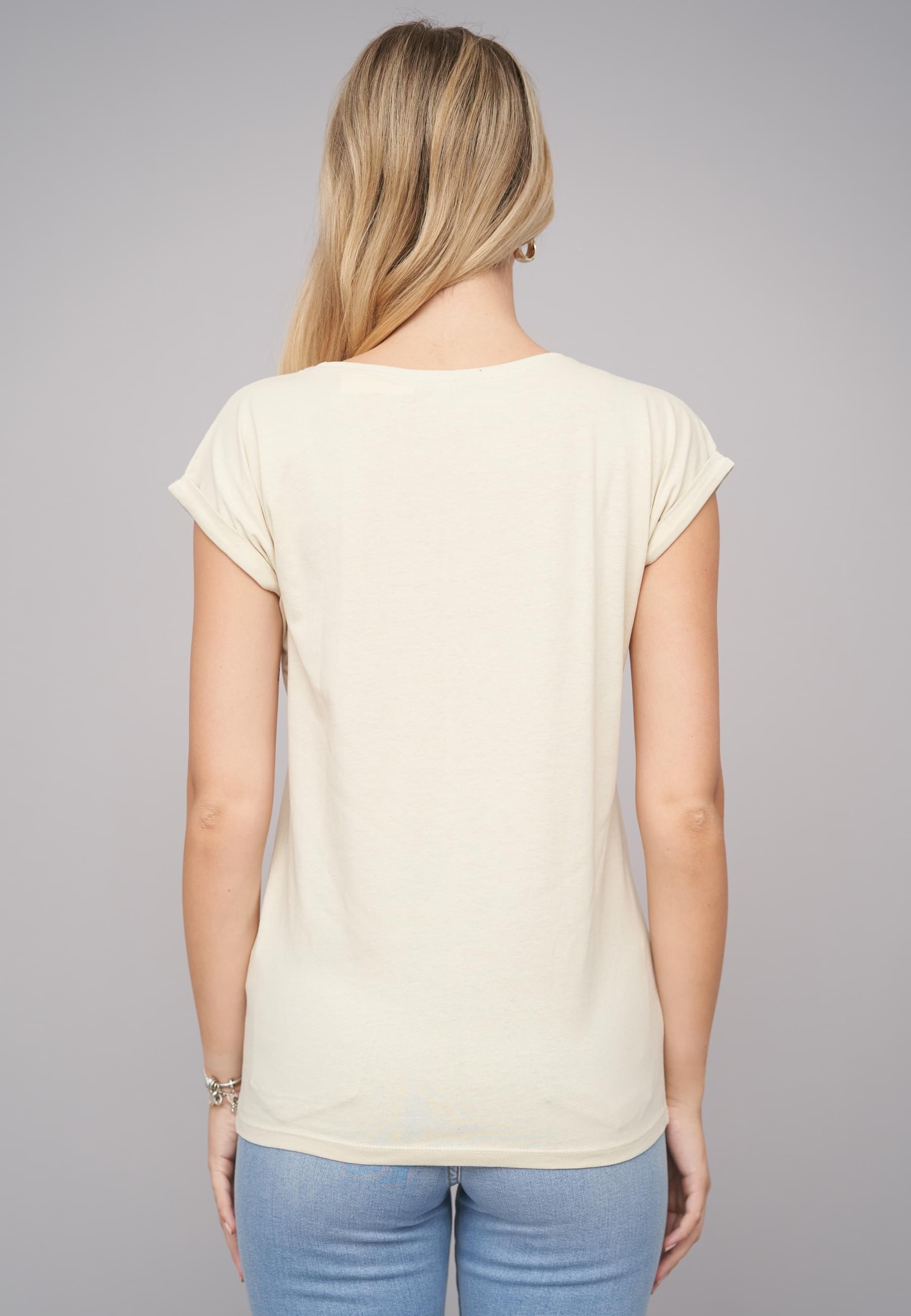 CLOUD 5IVE T-Shirt »CLOUD 5IVE Ladies Good Things Coming Sand Tee«, (1 tlg.)