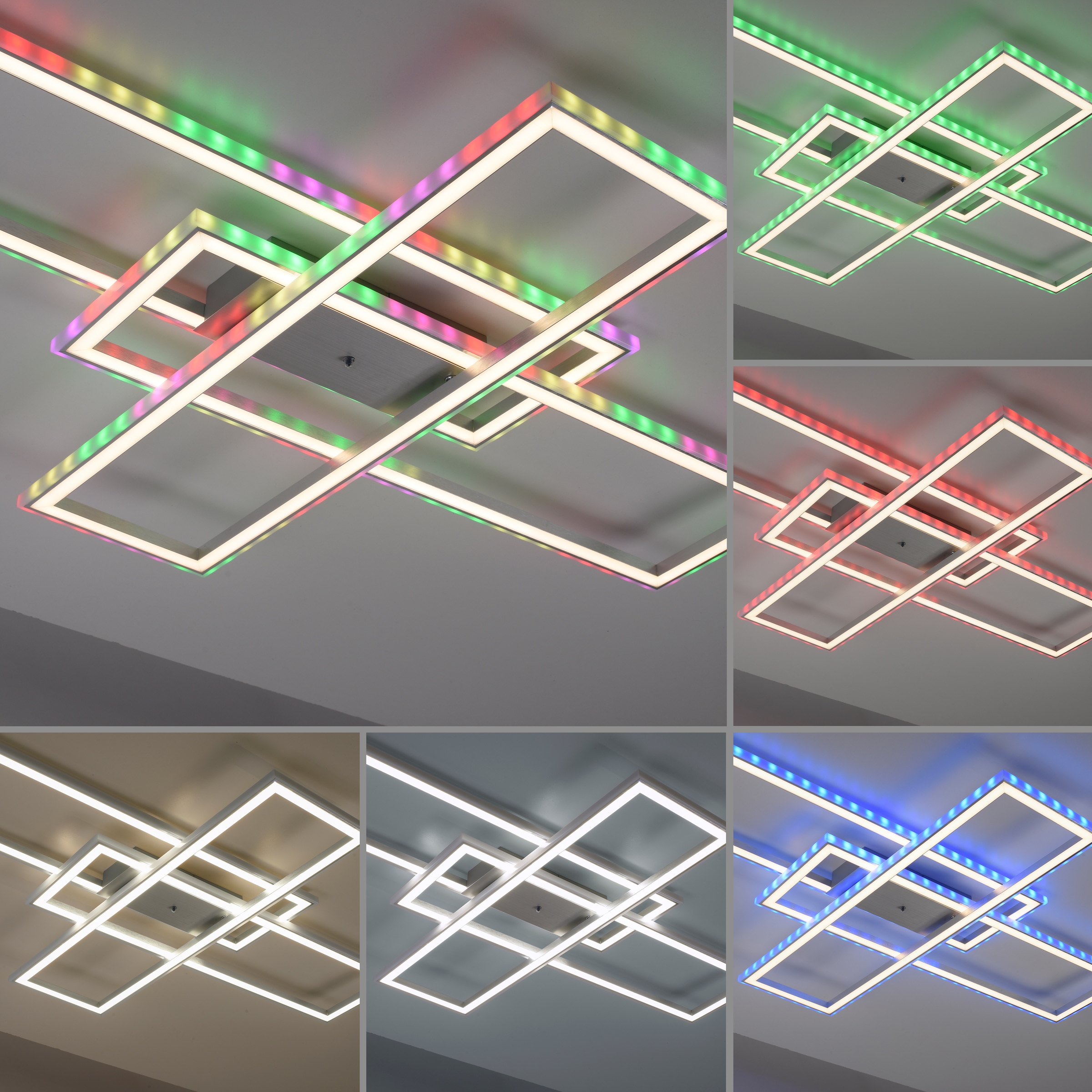 | bestellen Infrarot 2 CCT Leuchten über Direkt »FELIX60«, Fernbed., inkl. RGB-Rainbow, flammig-flammig, Deckenleuchte Fernbedienung, LED, - BAUR