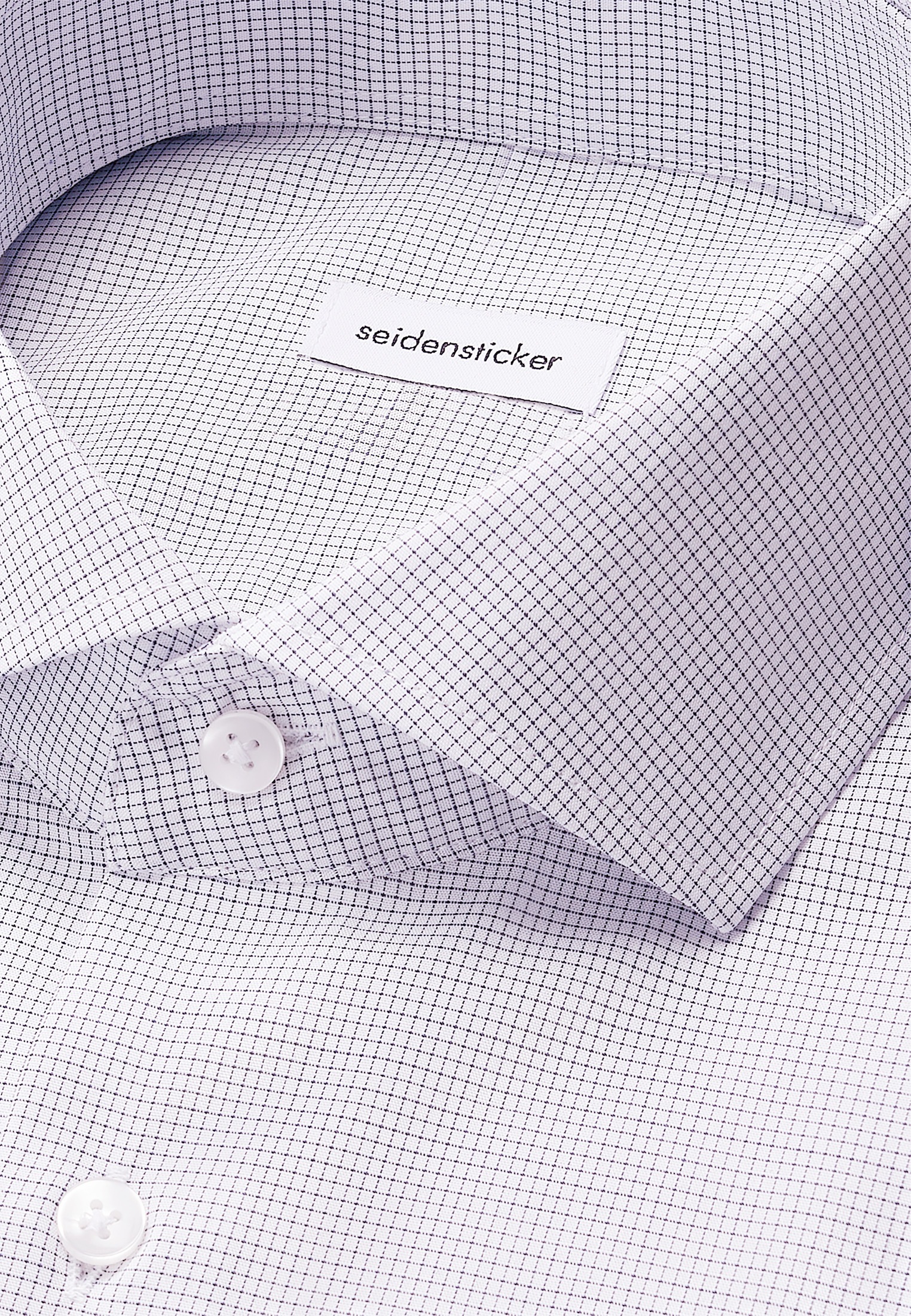 seidensticker Businesshemd »Schwarze Rose«, Regular 1/1 Kentkragen Karo