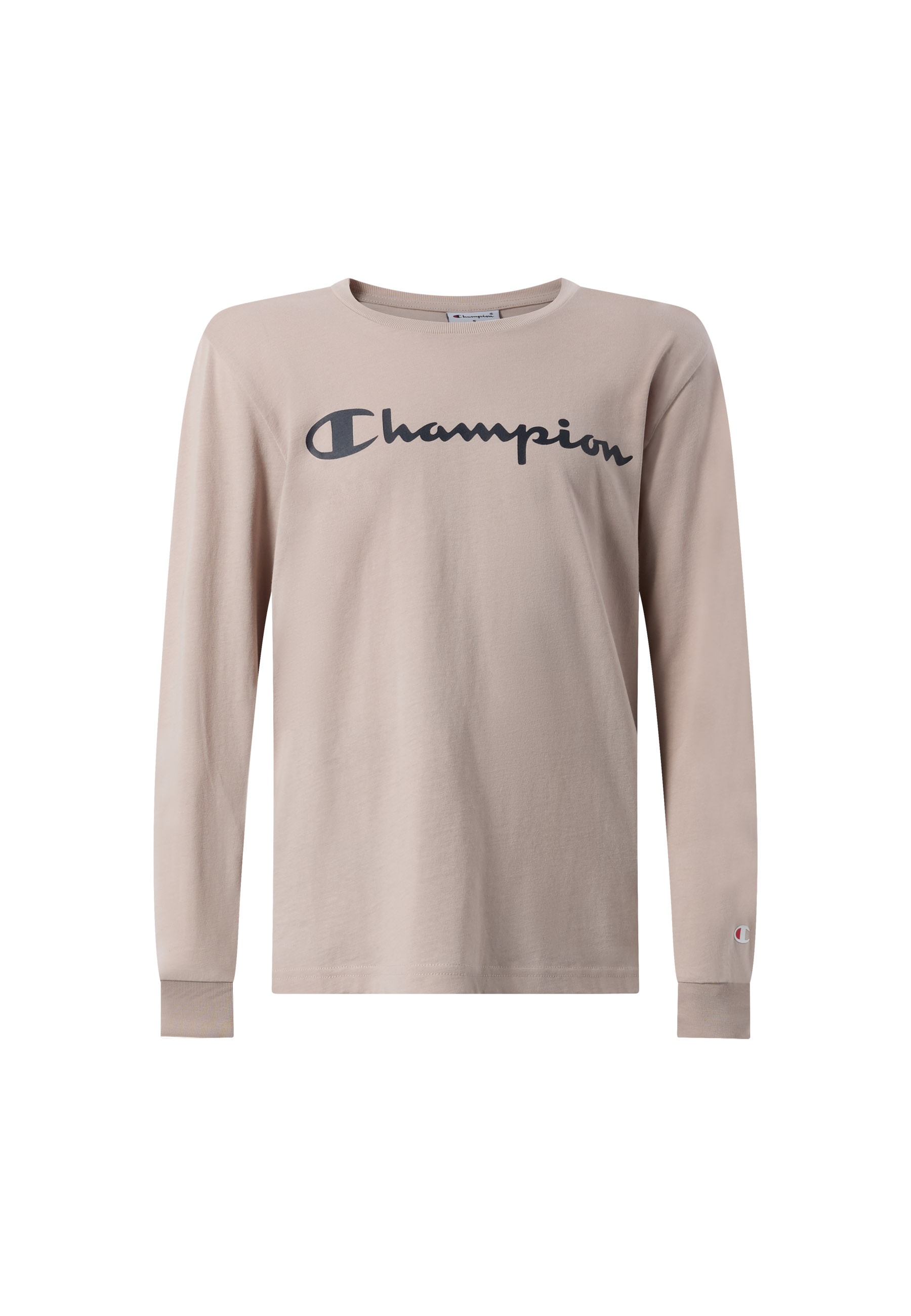 Champion "SPORTWEAR LONG SLEEVE Standard Fit" Langarmdesign, aus Baumwolle, mit Rundhalsausschnitt, normale Länge