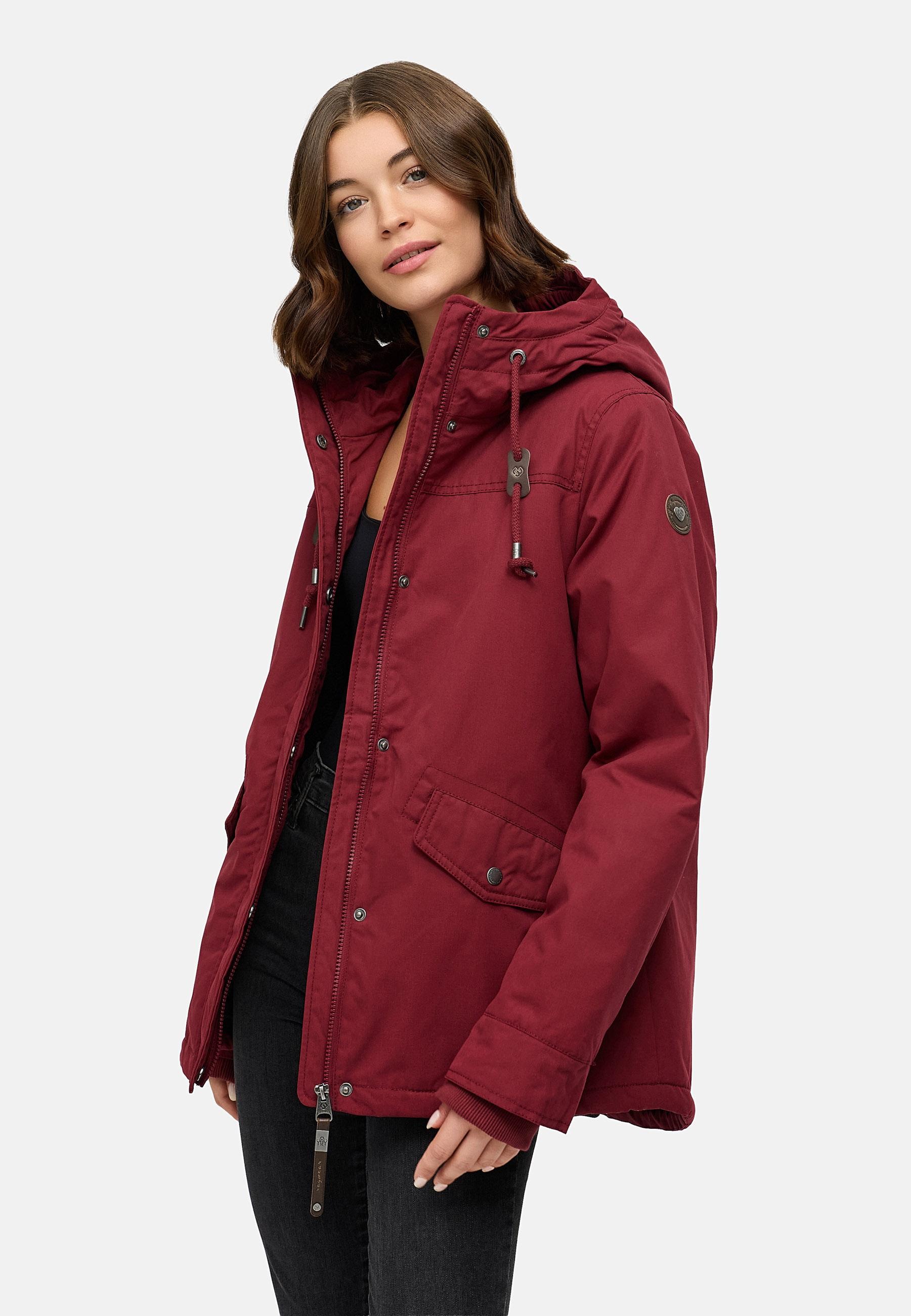 Ragwear Winterjacke »Parkker Warm YOUMODO«, mit Kapuze, Winter Parka mit kuscheligem Teddy-Innenfutter