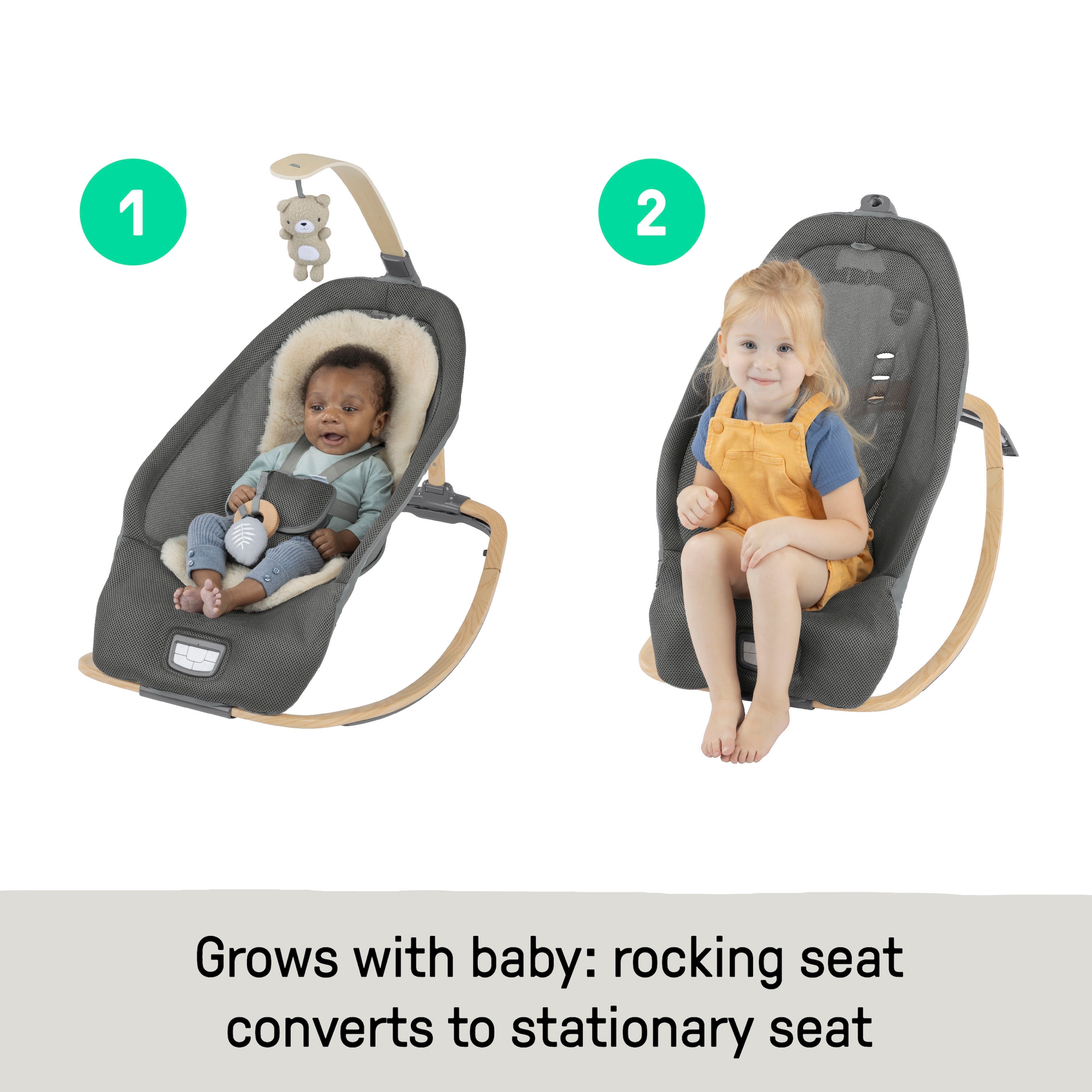 ingenuity Babywippe Every Season Rocking Seat Wesley bis 18 14 kg mit Melodien und Gerauschen online kaufen BAUR