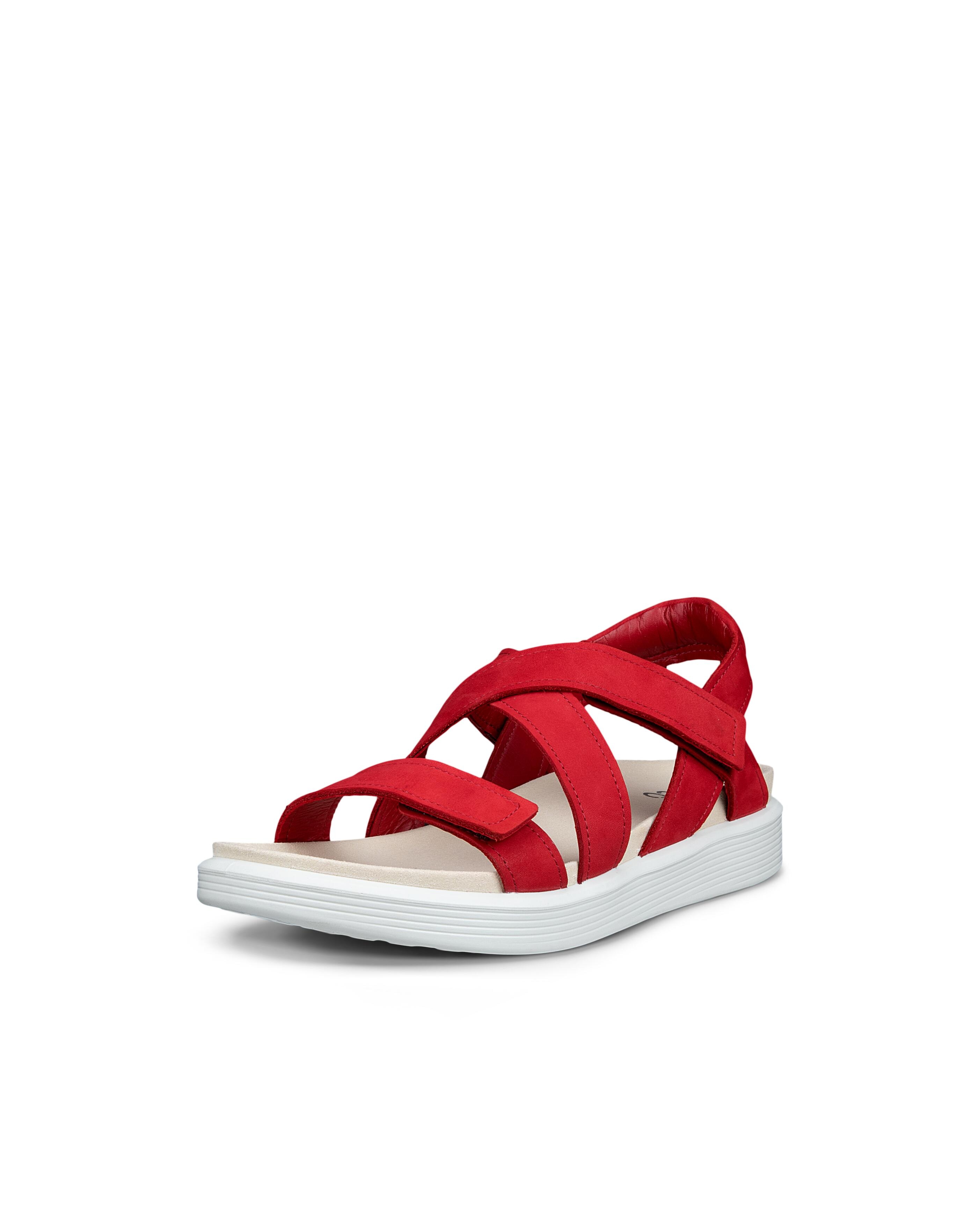 ECCO Soft Sandal W Cross Strap Sandal Red 39