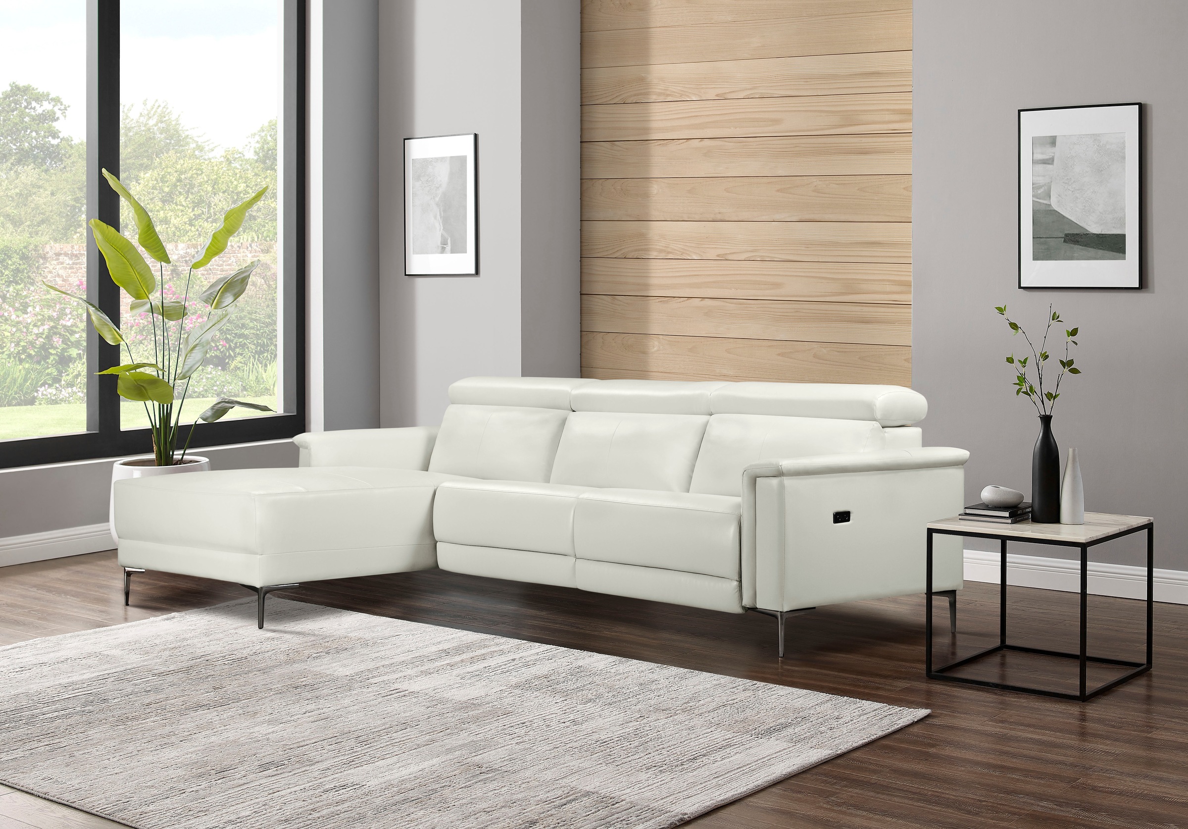 Places of Style Ecksofa Lund, mit man. o. elektr. Relaxfunktion und USB/ Kopfteilverstellung
