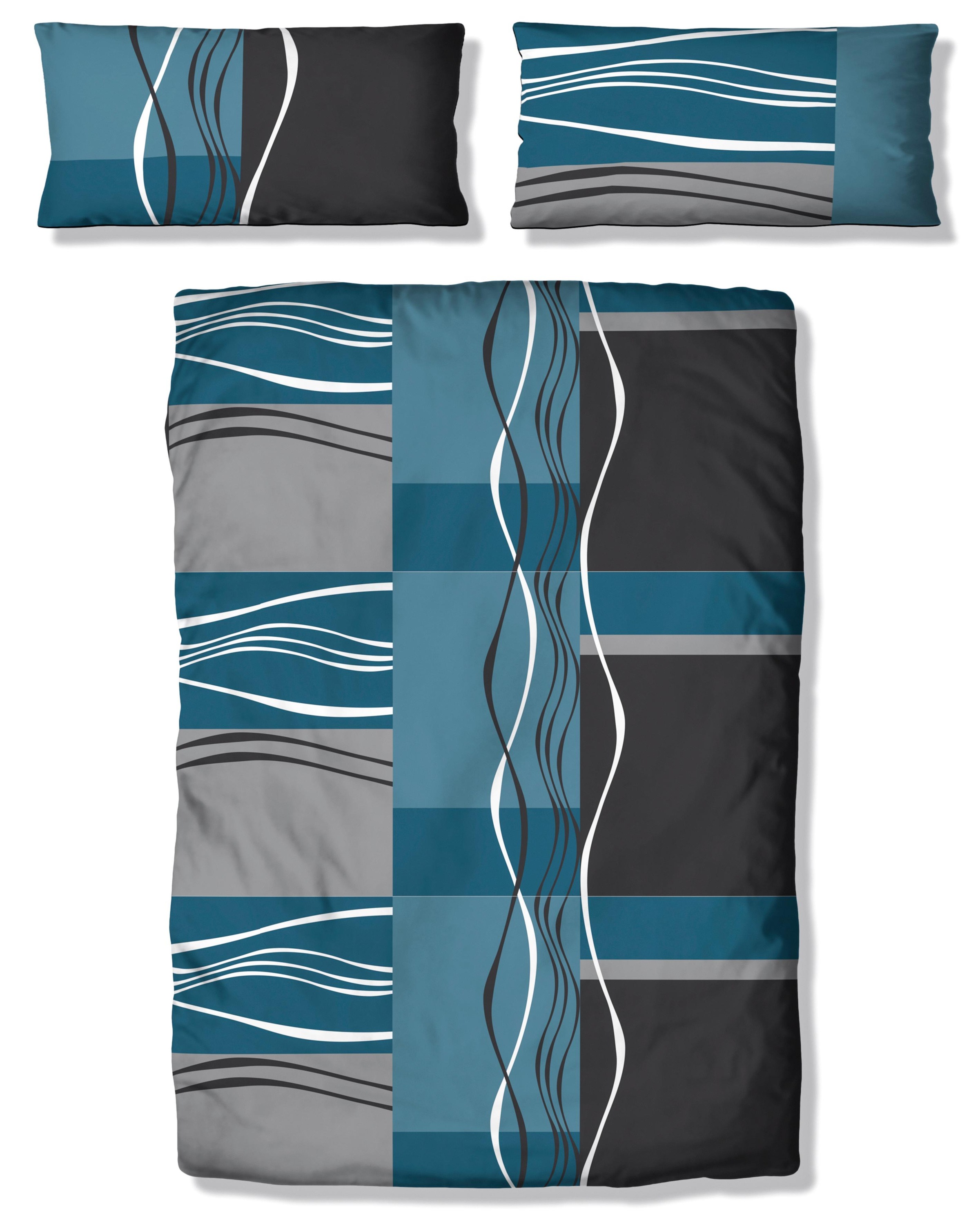 OTTO home Bettwäsche "Kelian in Gr. 135x200, 155x220 cm u.a. Bettwäsche-Set mit Baumwolle" 2 in verschiedenen Qualitäten, gemusterte Bettwäsche