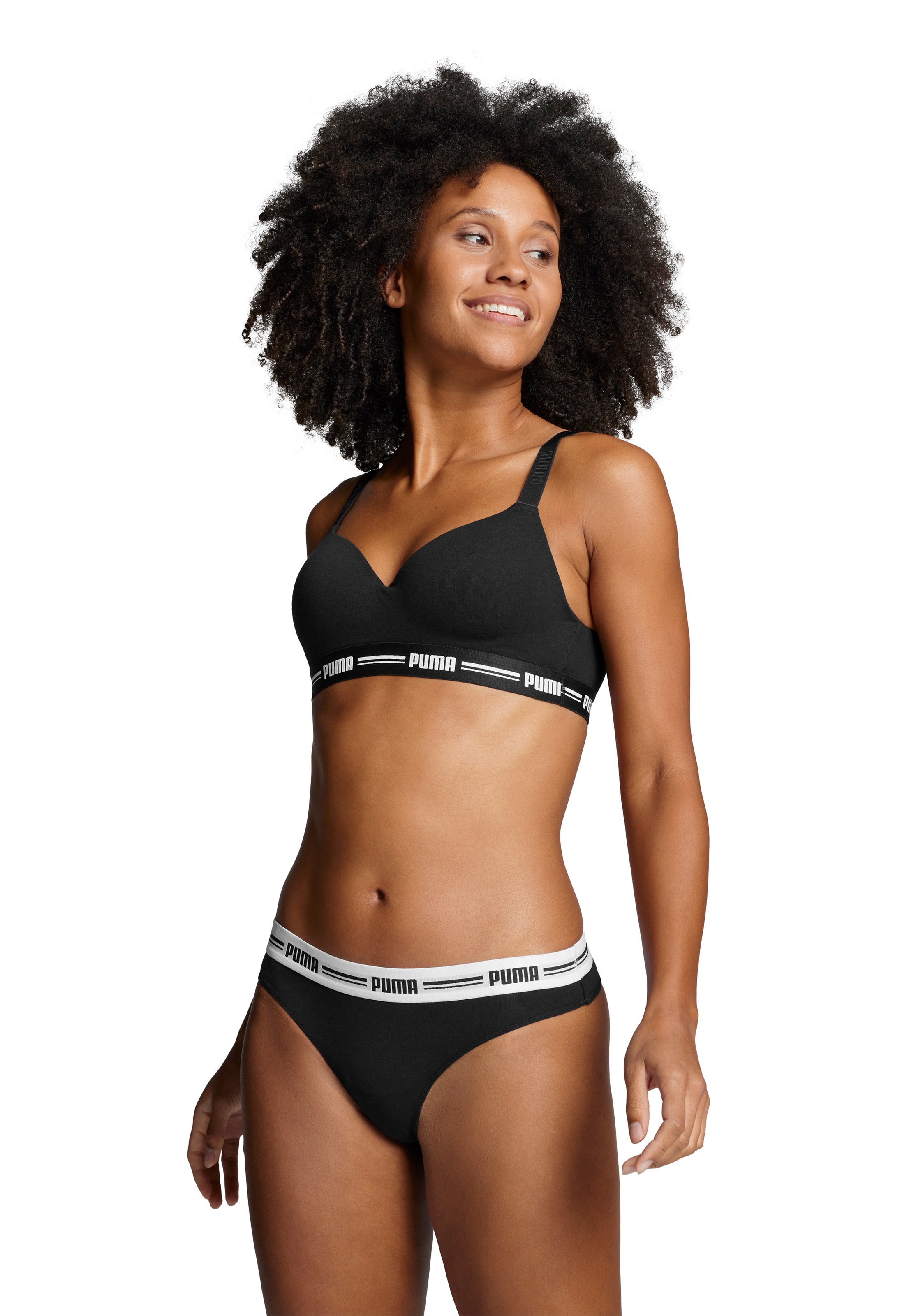 Thumbnail - PUMA String "PUMA WOMEN STRING 2P" 2er Pack, Mit elastischem Logobund