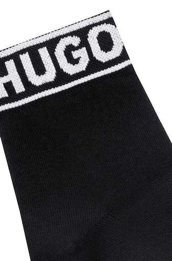 HUGO »2P | Friday LOGO mit BAUR SH (2 Black W«, Logobund Paar), Freizeitsocken CC