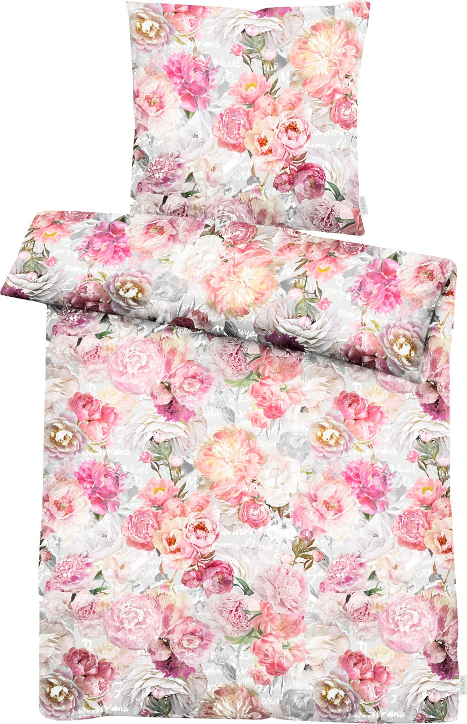 APELT Bettwäsche "Hannah" Kunstvoll gemalte Rosen im Aquarellstil günstig online kaufen