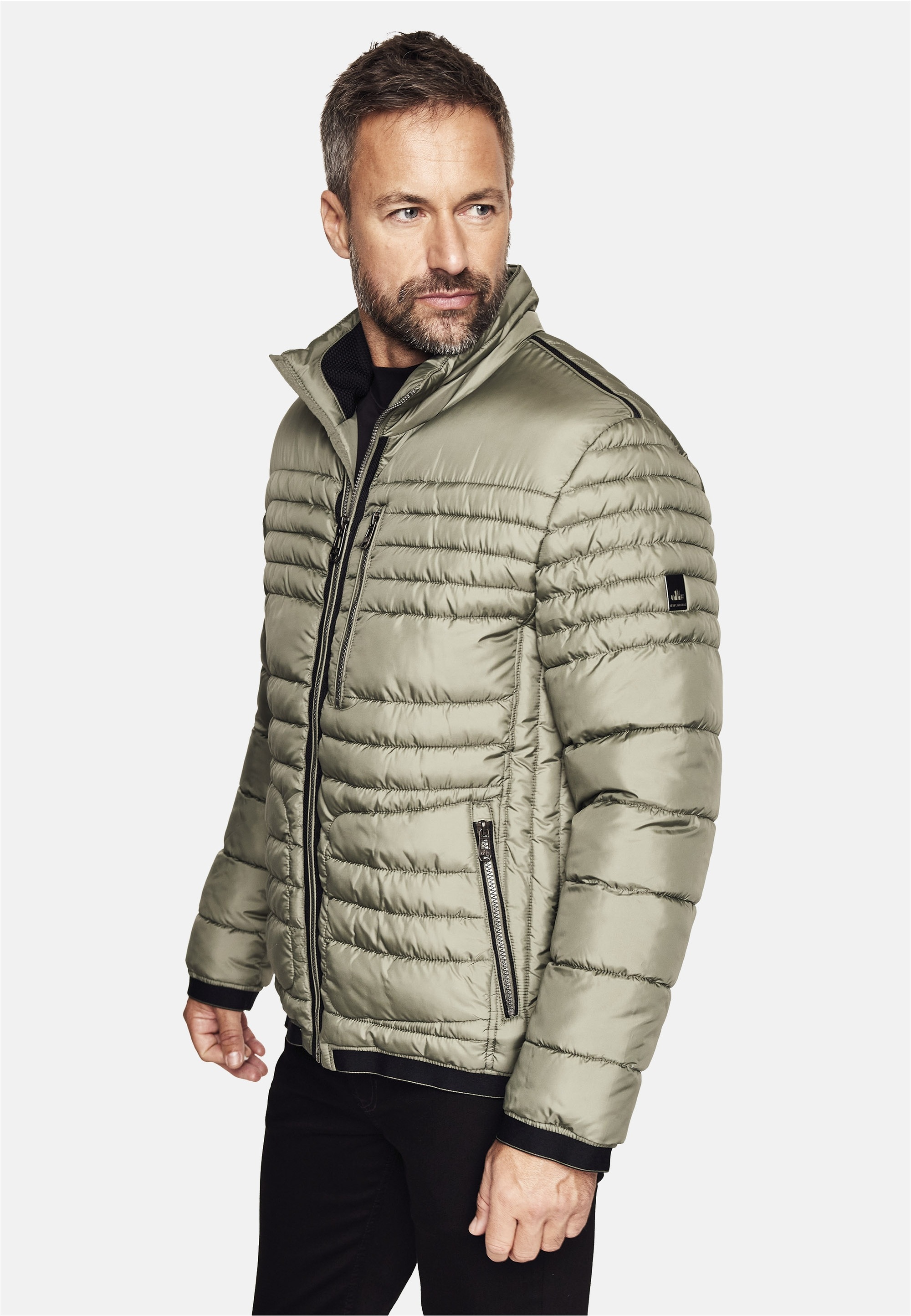 New Canadian Steppjacke, mit elastischem Bund am Saum und Armabschluss