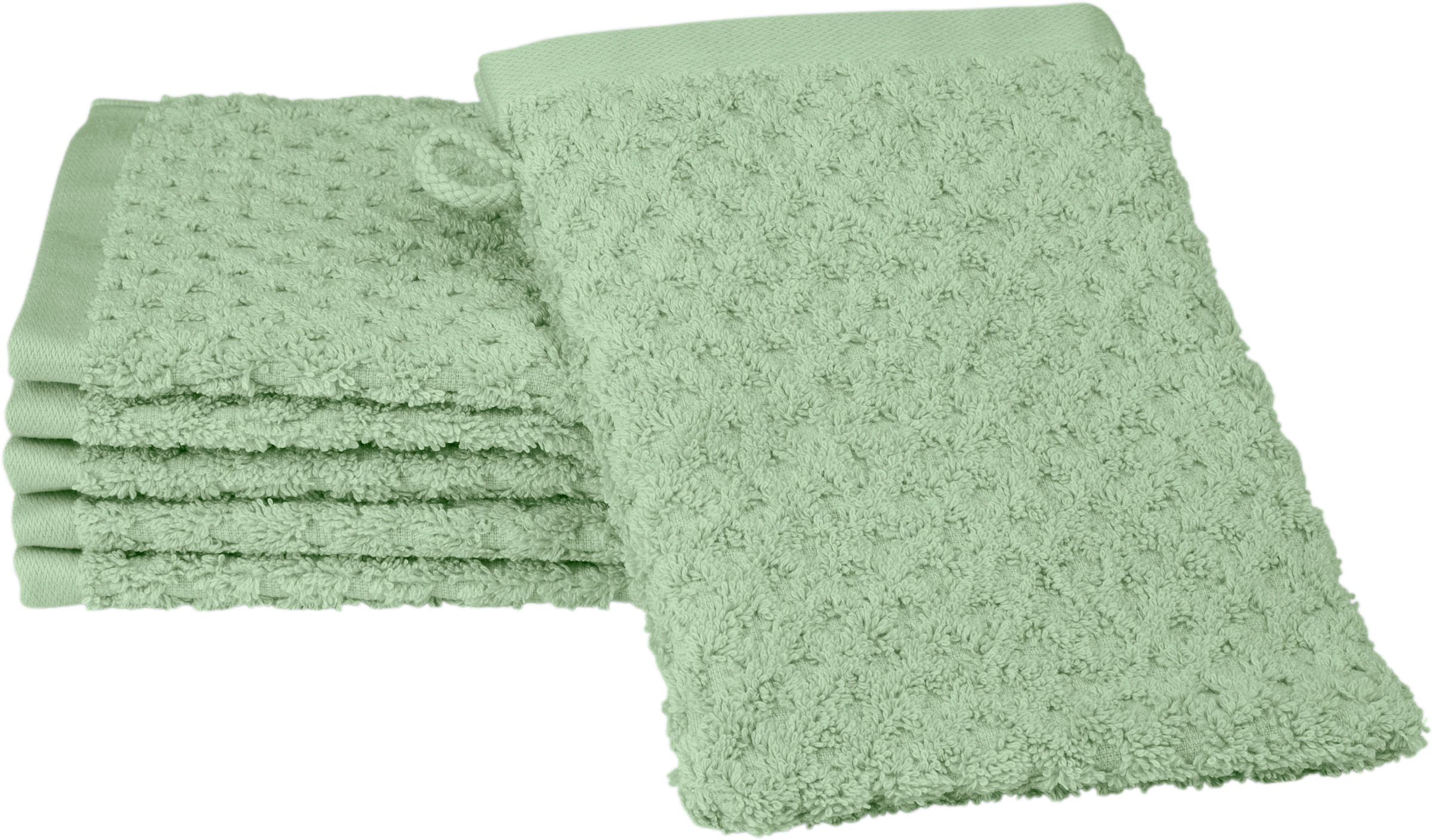 ROSS Waschhandschuh »Harmony«, (6 Baumwolle % auf tlg., Waschhandschuhe), 100 BAUR Rechnung | 6