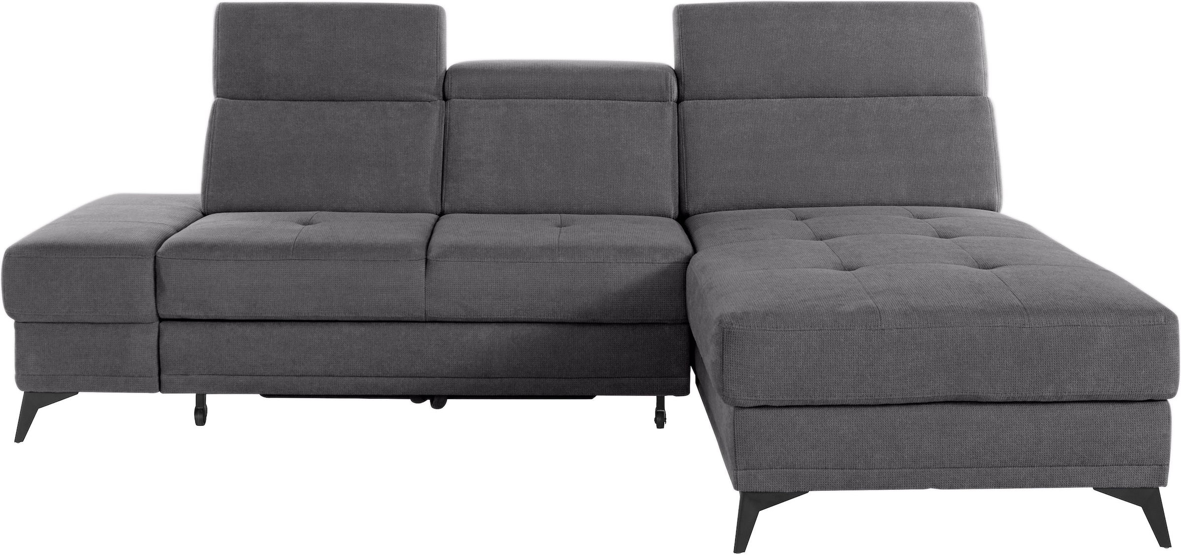 OTTO home Ecksofa "Cardiz L-Form" inkl.Kopfteilverstellung und Federkern wahlweise mit Schlaffunktion