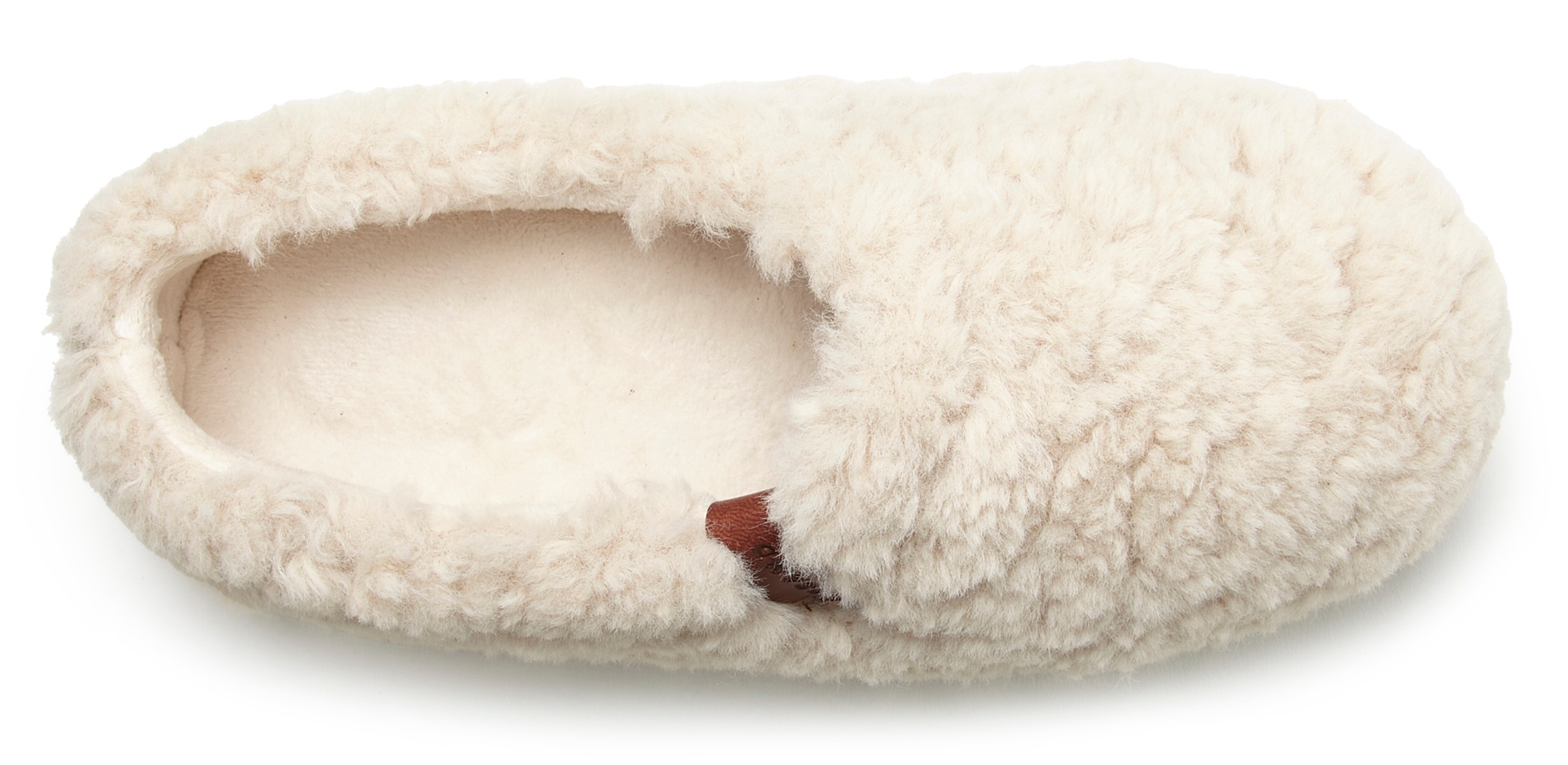 Thumbnail - Elbsand Hausschuh mit kuscheligem Fellimitat, Pantolette, Pantoffel, Hüttenschuh