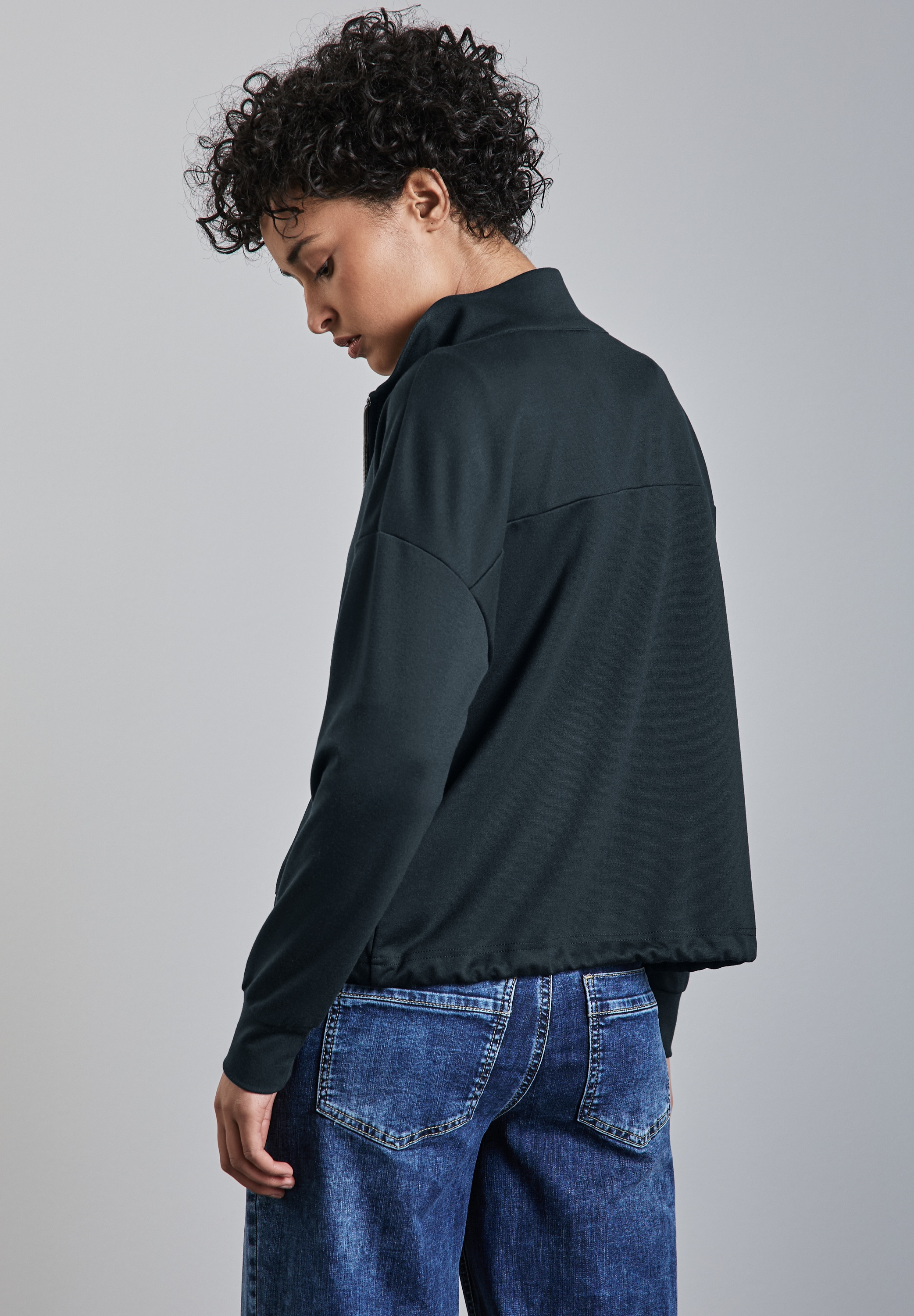 STREET ONE Sweatjacke, aus stretchigem Viskosematerial