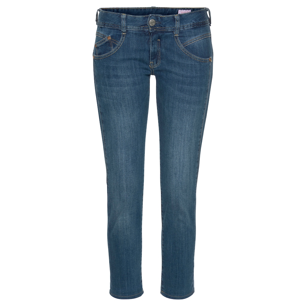 Herrlicher 7/8-Jeans »GINA CROPPED POWERSTRETCH«, mit seitlichem Keileinsatz