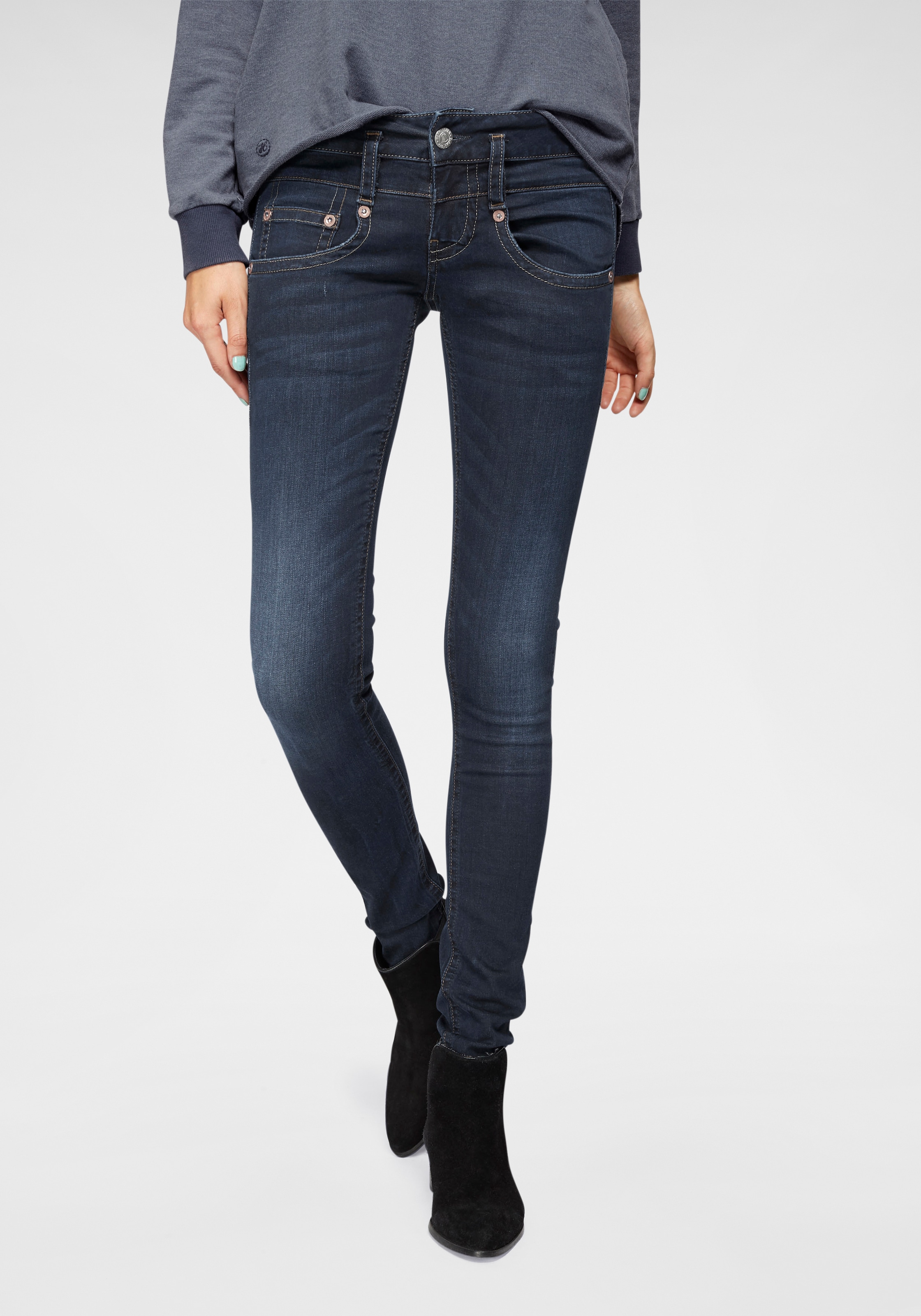 Herrlicher Slim-fit-Jeans "Pitch Slim Denim" aus Stretch-Denim günstig online kaufen