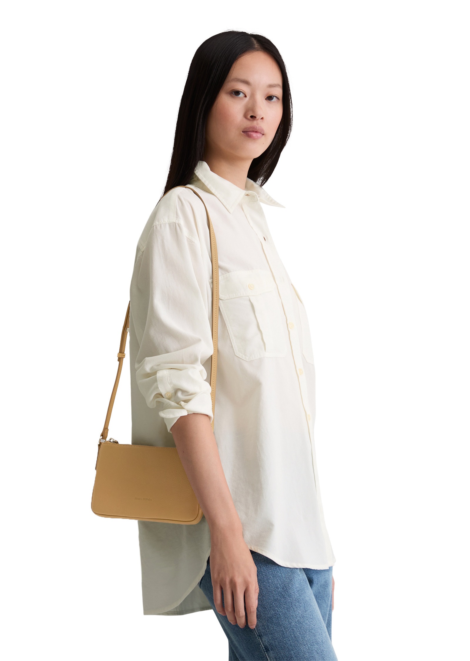 Marc O'Polo Umhängetasche »aus fein genarbtem Rindleder«