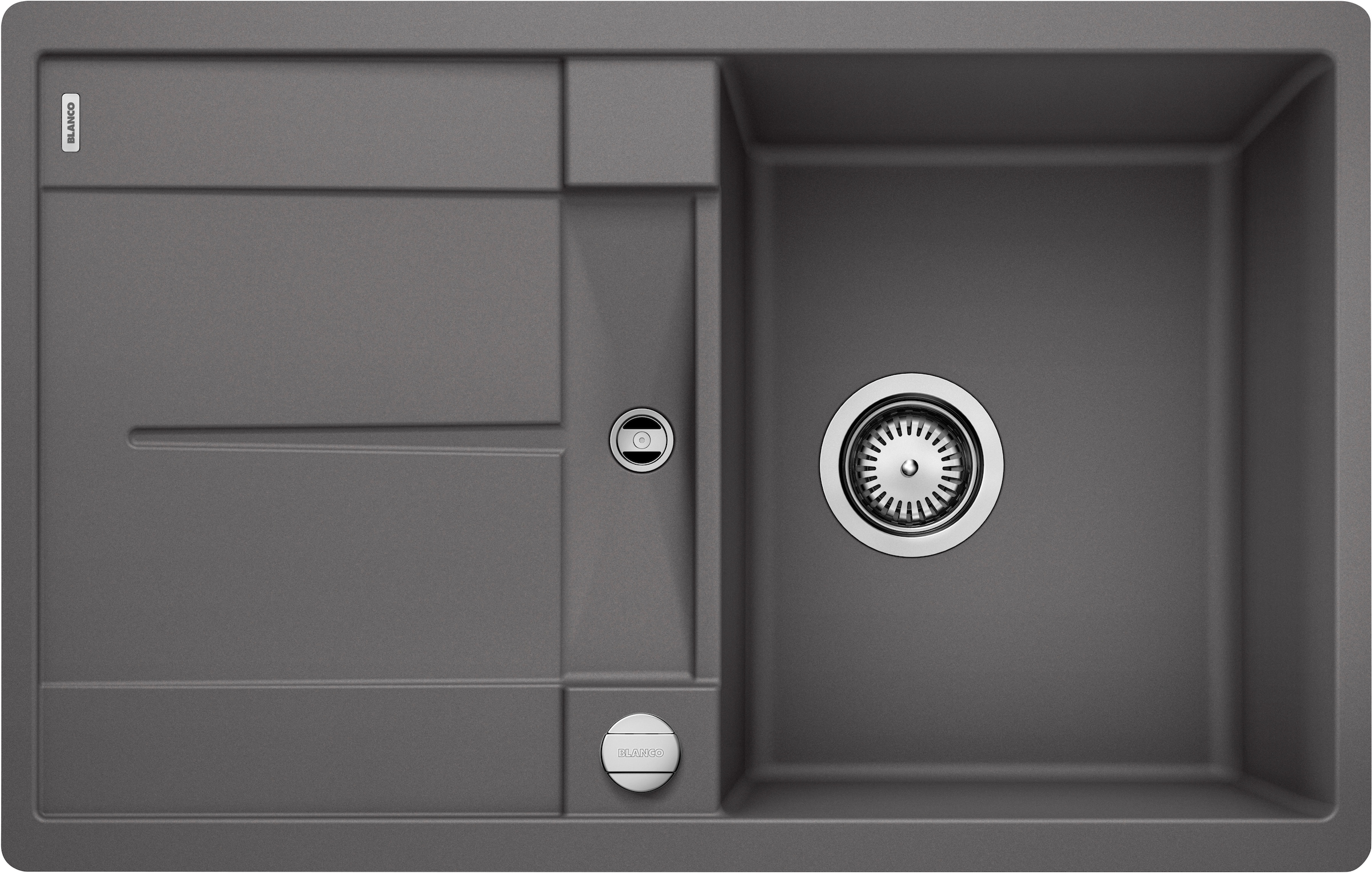 Granitspüle BLANCOfelsgrau, Küchenspülen, "METRA 45 S-F", erhältlich in mehreren Farben