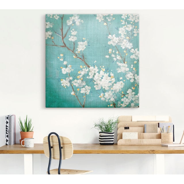 Artland Wandbild »Weiße Kirschblüten II«, Blumen, (1 St.), als Leinwandbild,  Wandaufkleber oder Poster in versch. Größen kaufen | BAUR